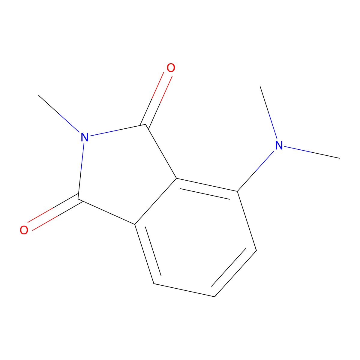 4-Dimethylamino-2-methyl-isoindole-1,3-dione molecular structure, CAS 16808-96-1