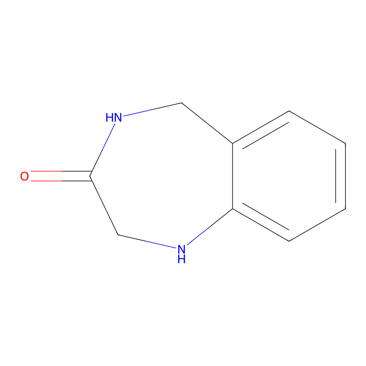 1,2,4,5-Tetrahydro-3H-1,4-benzodiazepin-3-one molecular structure, CAS 168080-43-1