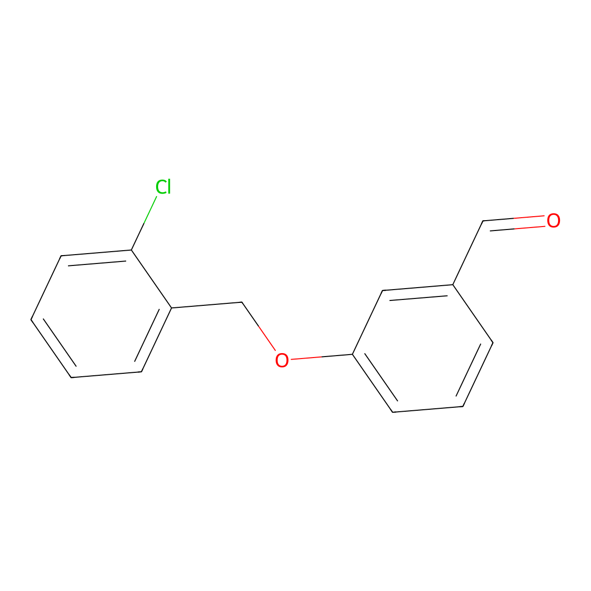 3-[(2-Chlorobenzyl)oxy]benzaldehyde molecular structure, CAS 168084-94-4