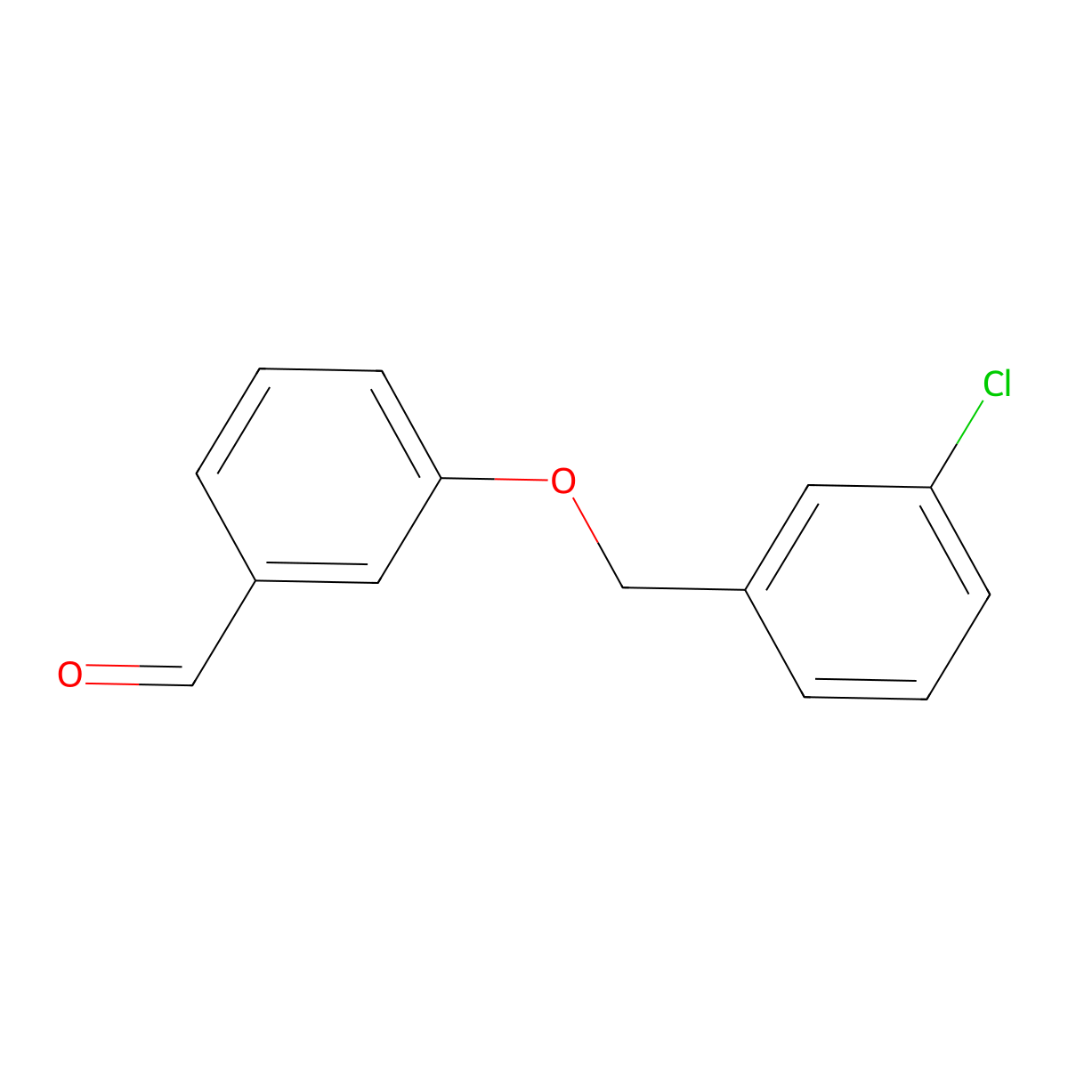 3-[(3-Chlorobenzyl)oxy]benzaldehyde molecular structure, CAS 168084-95-5