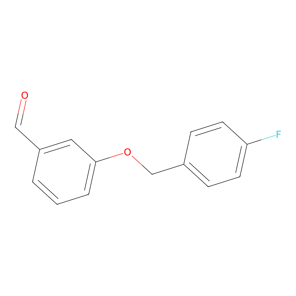 3-((4-Fluorobenzyl)oxy)benzaldehyde molecular structure, CAS 168084-96-6