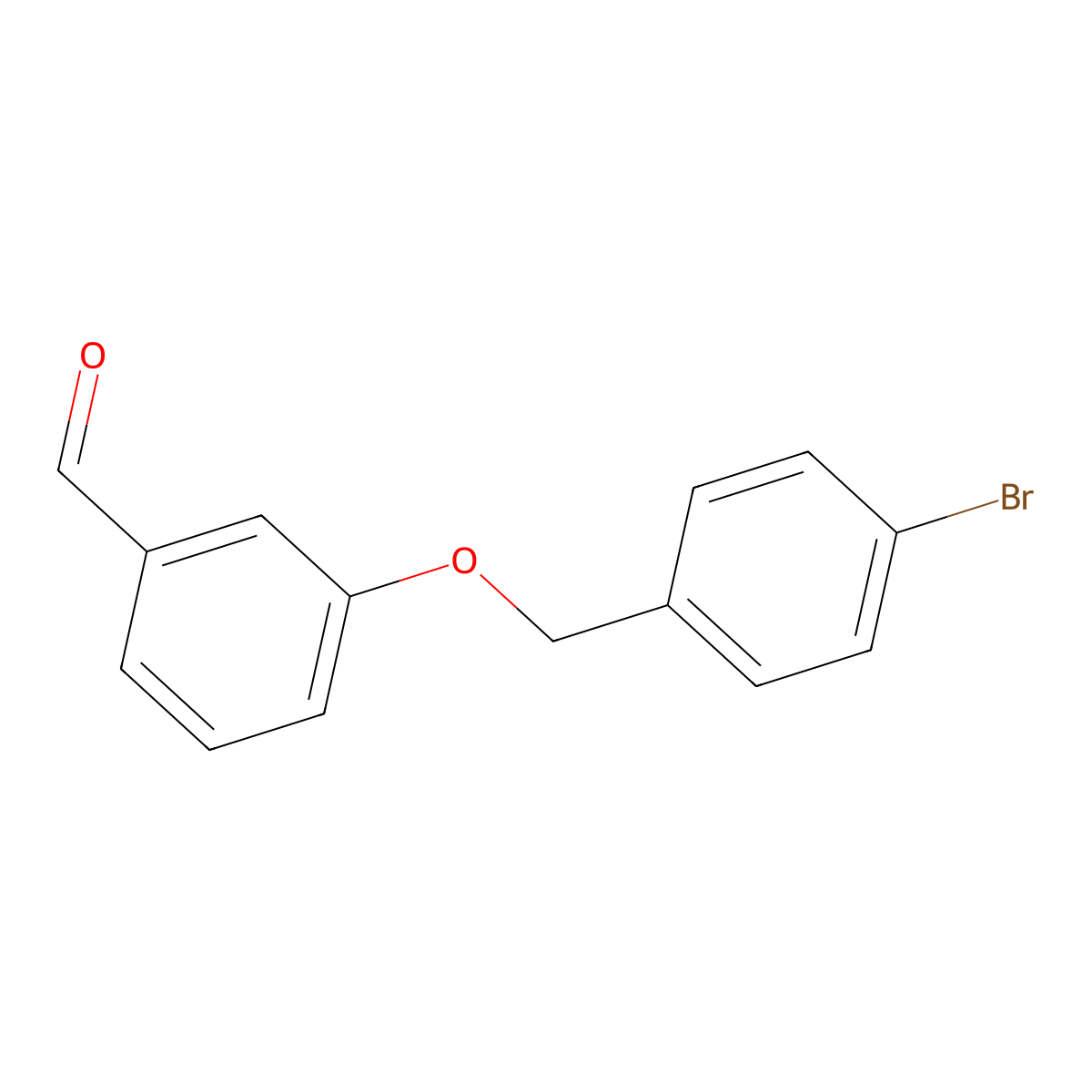 3-((4-Bromobenzyl)oxy)benzaldehyde molecular structure, CAS 168084-97-7
