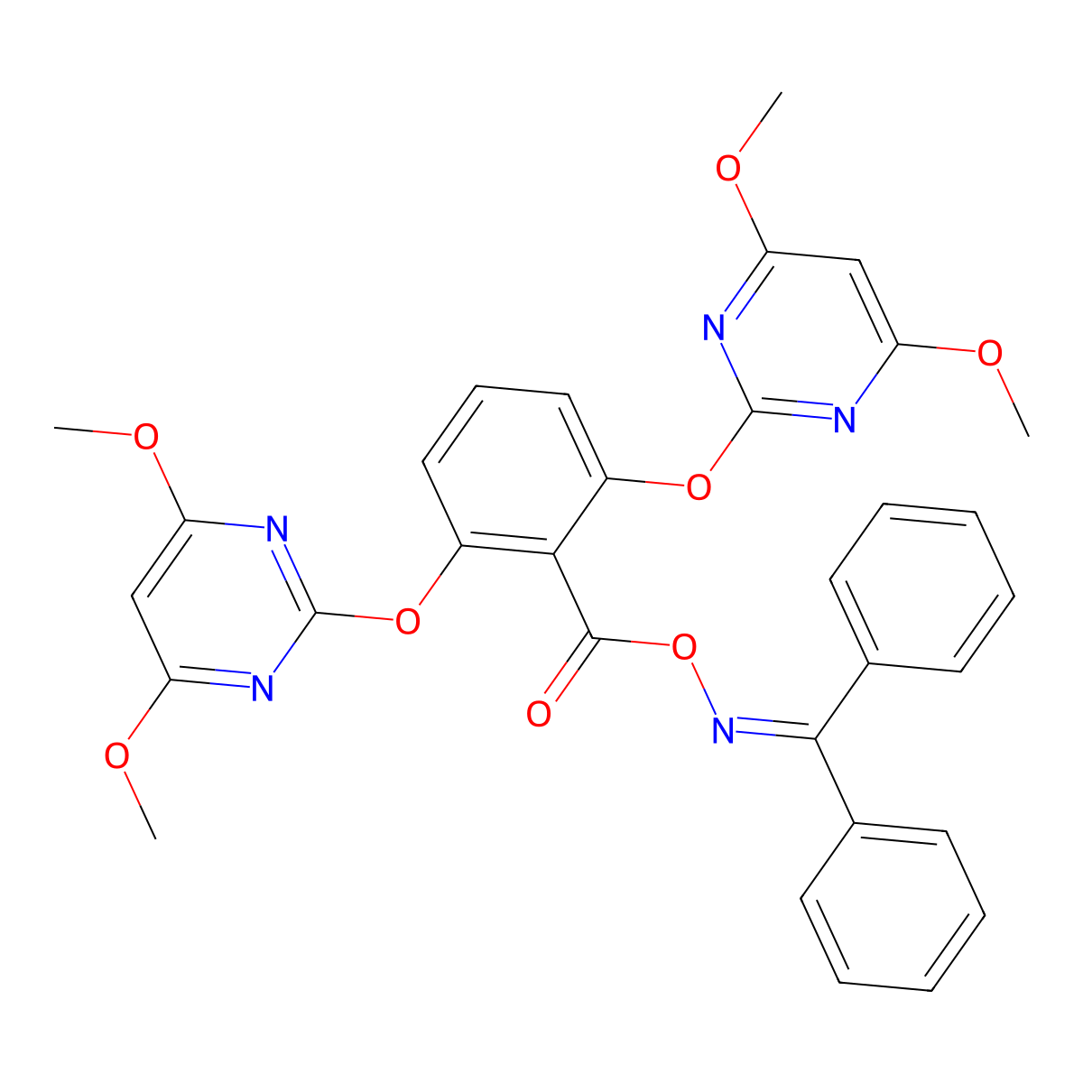 Pyribenzoxim molecular structure, CAS 168088-61-7
