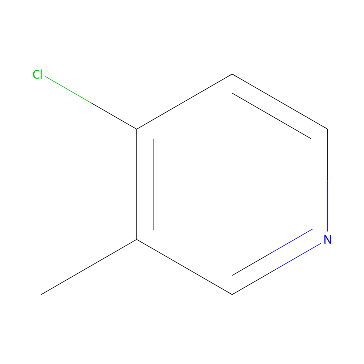 4-Chloro-3-methylpyridine molecular structure, CAS 1681-36-3