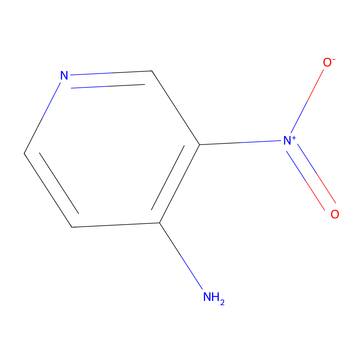 4-Amino-3-nitropyridine molecular structure, CAS 1681-37-4