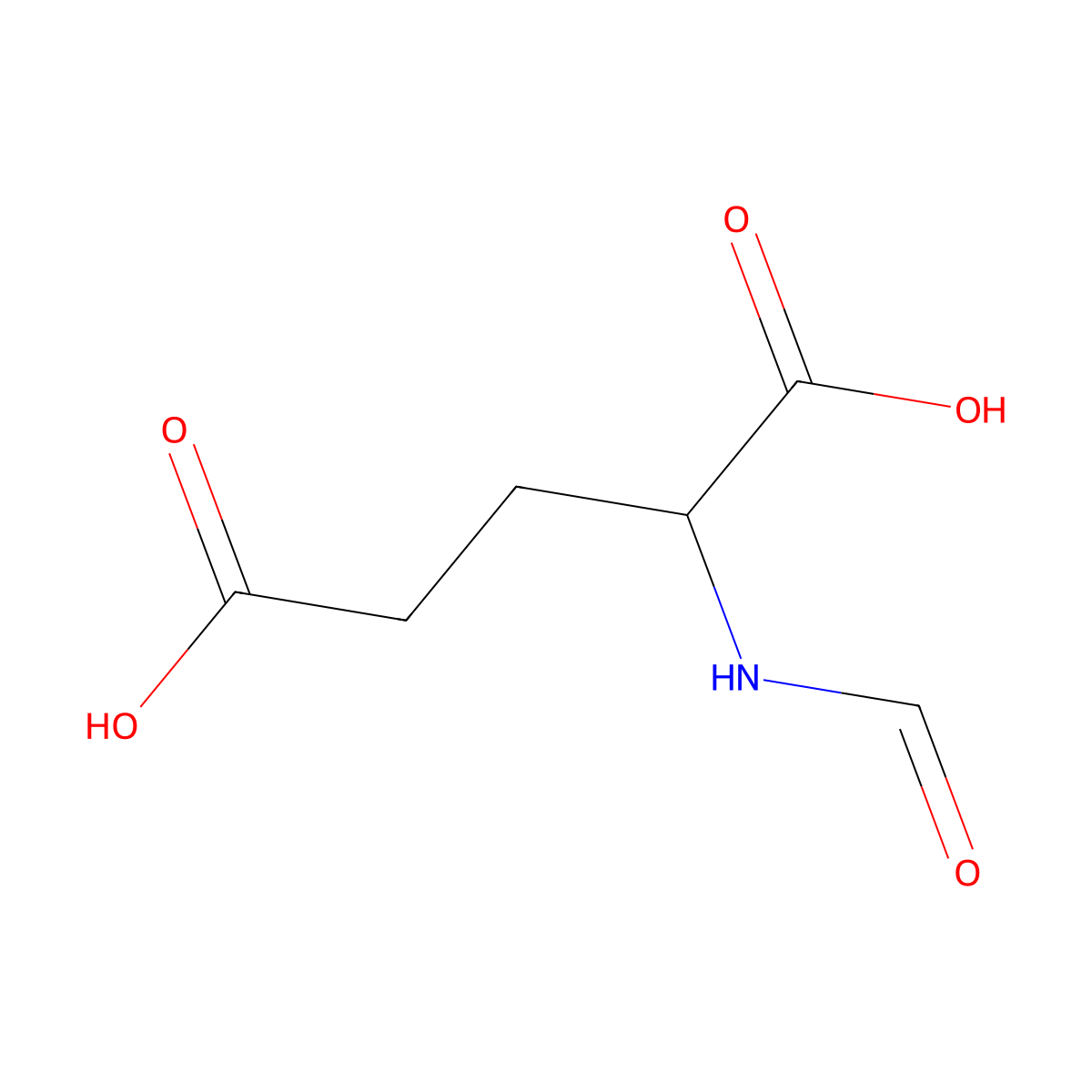 N-Formyl-L-glutamic acid molecular structure, CAS 1681-96-5