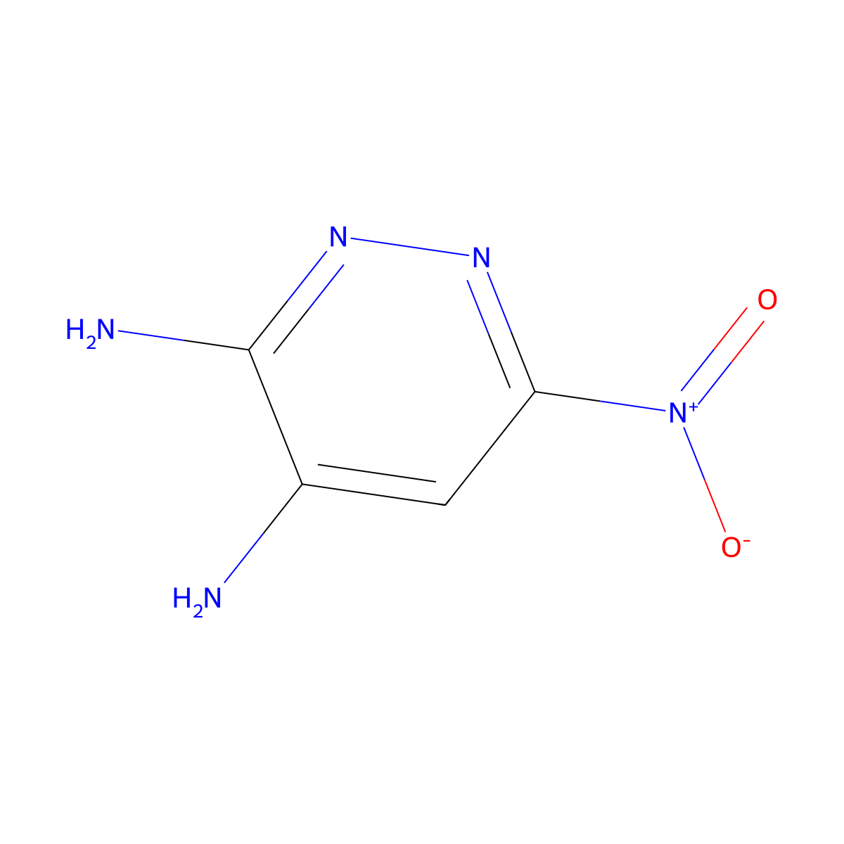 6-Nitro-3,4-pyridazinediamine molecular structure, CAS 1681007-10-2