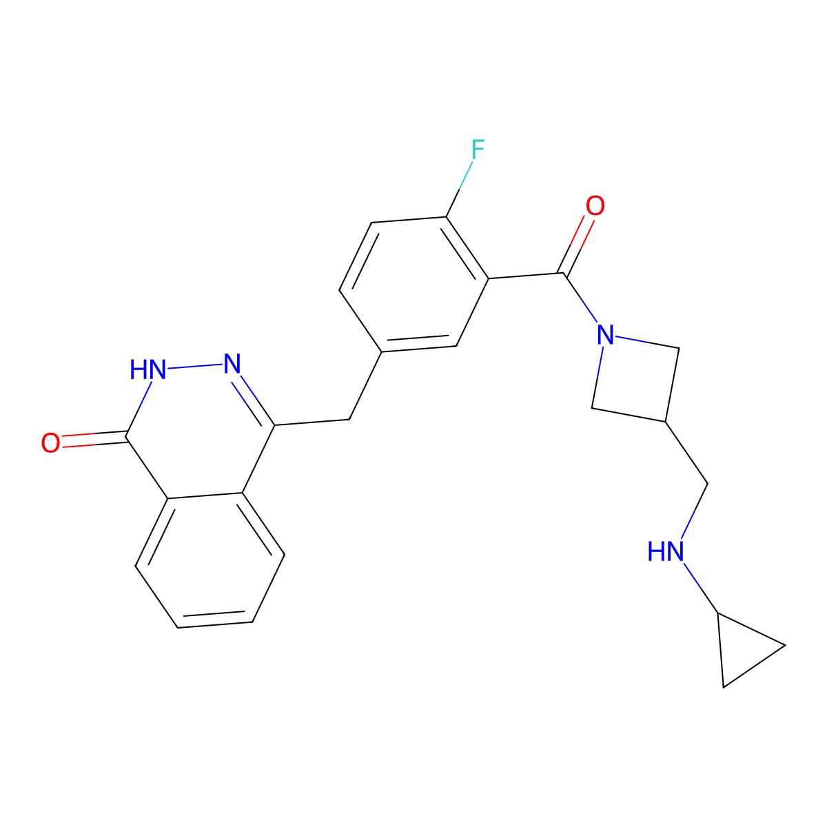Venadaparib molecular structure, CAS 1681017-83-3