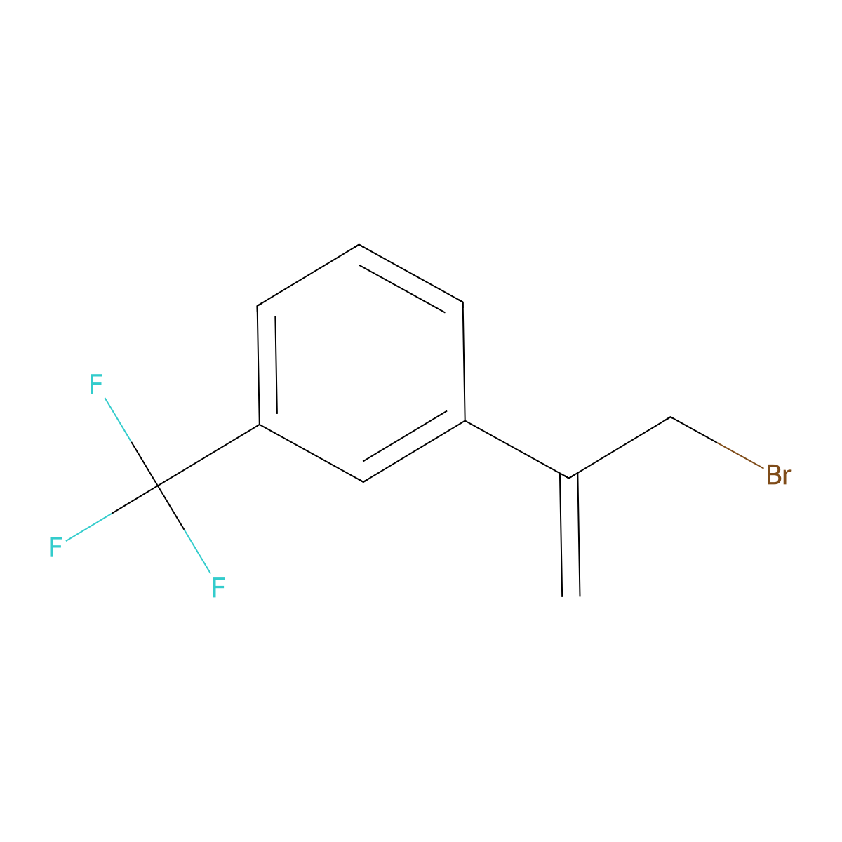 1-(3-Bromoprop-1-en-2-yl)-3-(trifluoromethyl)benzene molecular structure, CAS 1681028-15-8