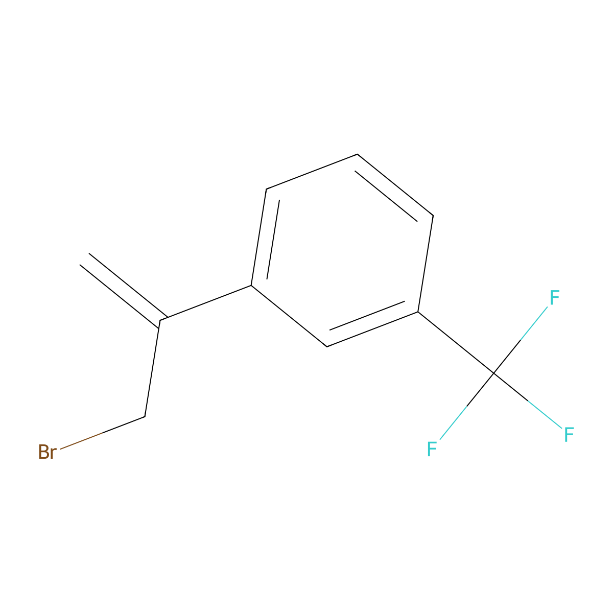 1-(3-Bromoprop-1-en-2-yl)-3-(trifluoromethyl)benzene molecular structure, CAS 1681028-15-8