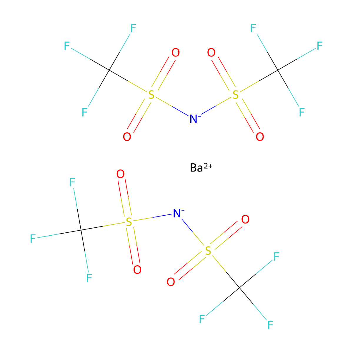 Barium(II) Bis(trifluoromethanesulfonyl)imide molecular structure, CAS 168106-22-7