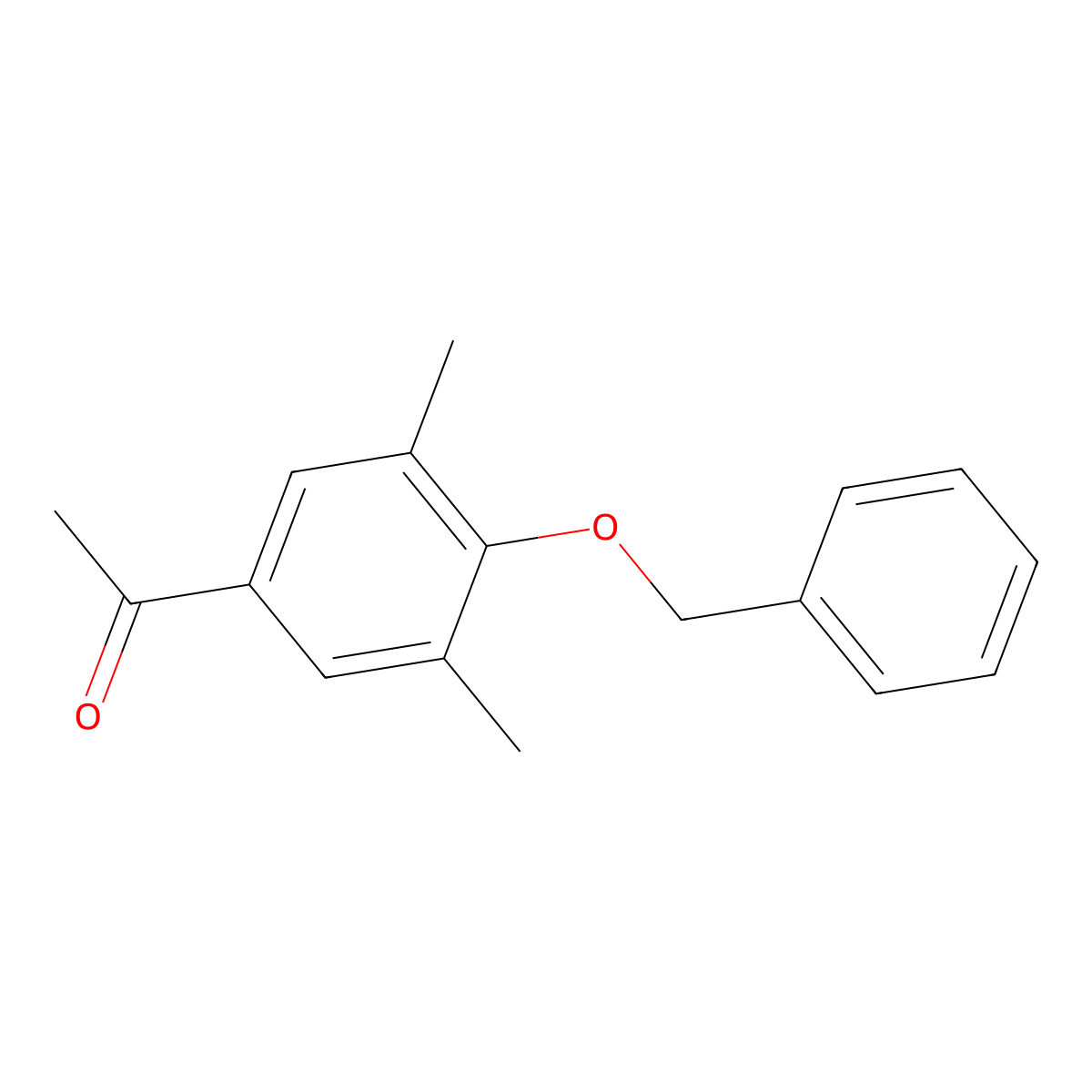 1-[3,5-Dimethyl-4-(phenylmethoxy)phenyl]ethanone molecular structure, CAS 168106-31-8