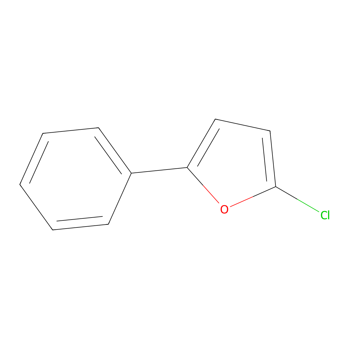 2-Chloro-5-phenylfuran molecular structure, CAS 168109-29-3