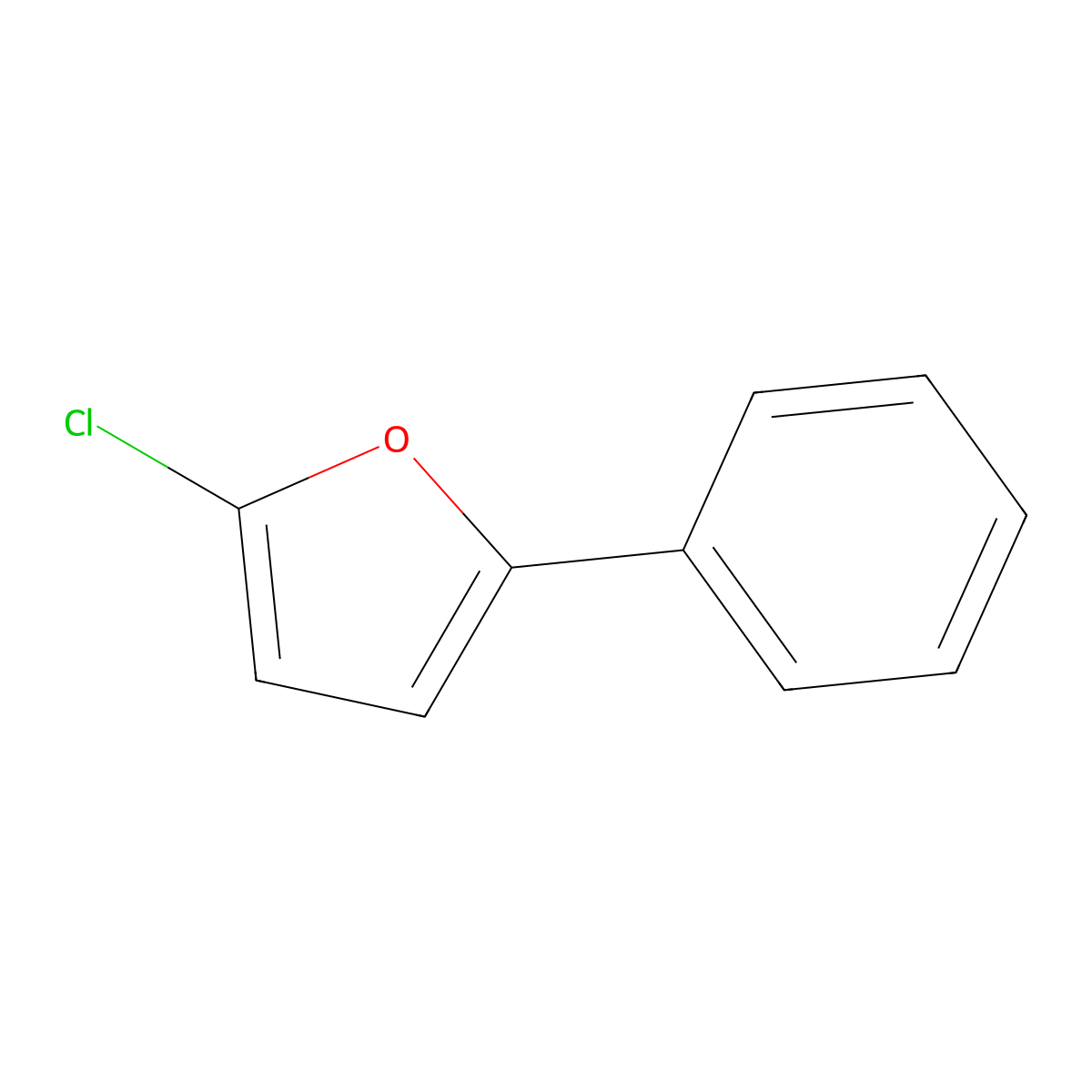 2-Chloro-5-phenylfuran molecular structure, CAS 168109-29-3