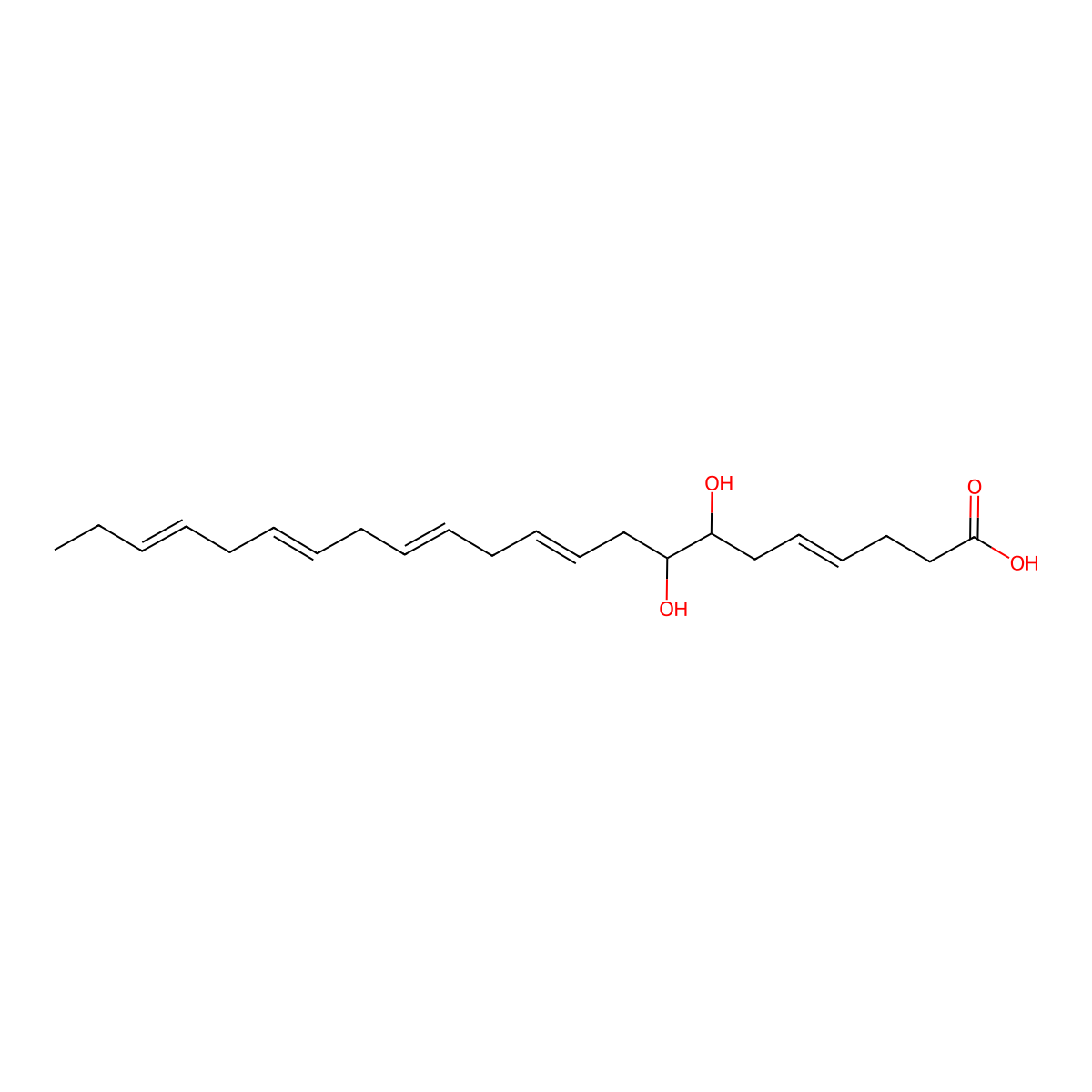 (inverted exclamation markA)7(8)-DiHDPA molecular structure, CAS 168111-93-1