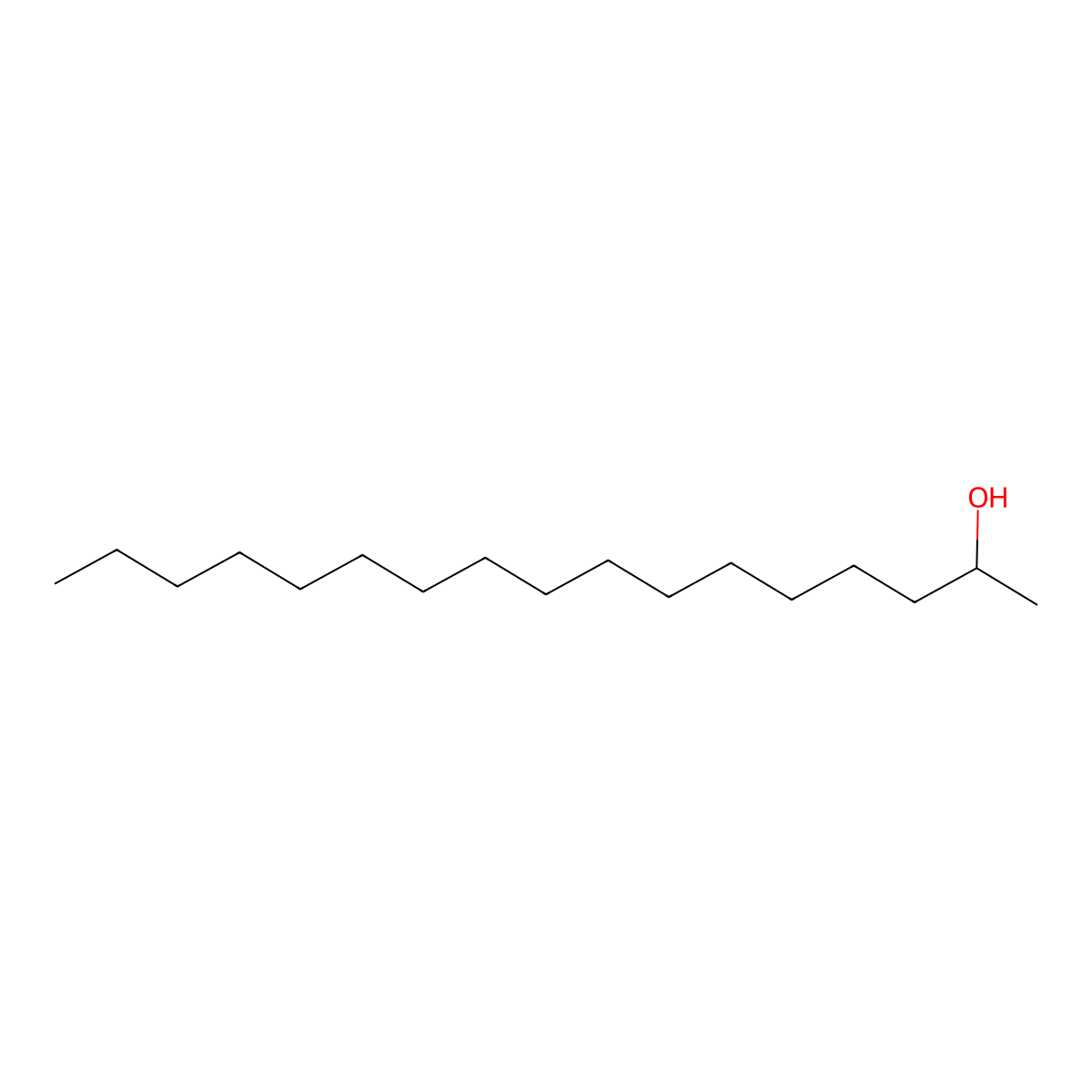 Heptadecan-2-ol molecular structure, CAS 16813-18-6