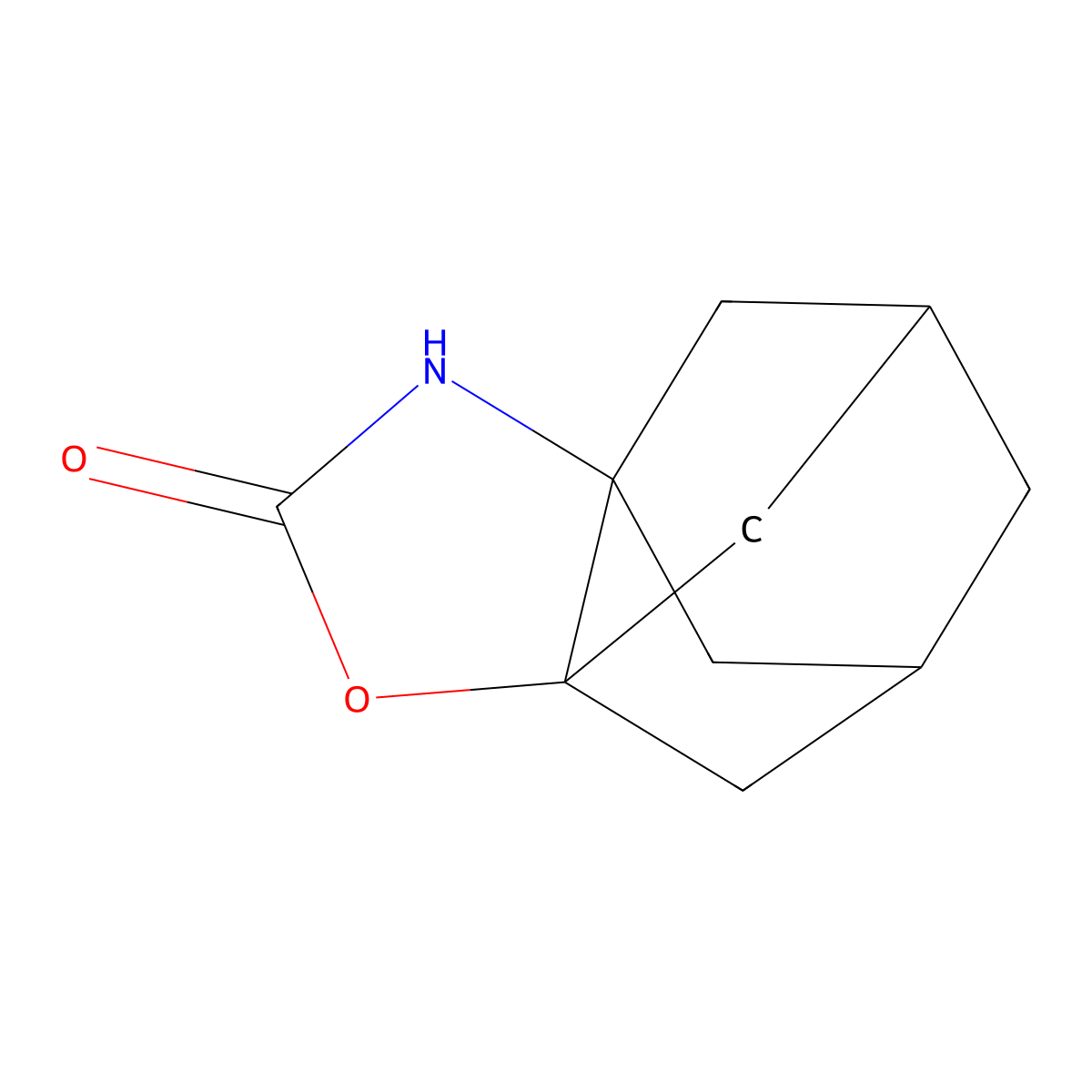 2-Oxa-4-azatetracyclo[5.3.1.15,9.01,5]dodecan-3-one molecular structure, CAS 168138-51-0