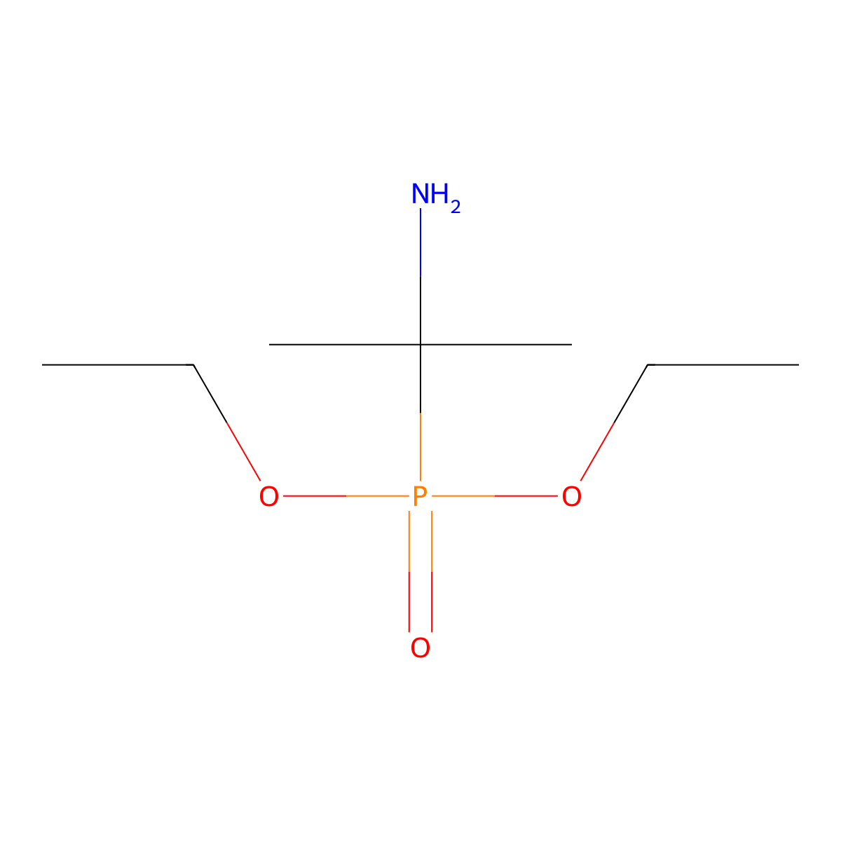 Diethyl (2-aminopropan-2-yl)phosphonate molecular structure, CAS 16814-09-8