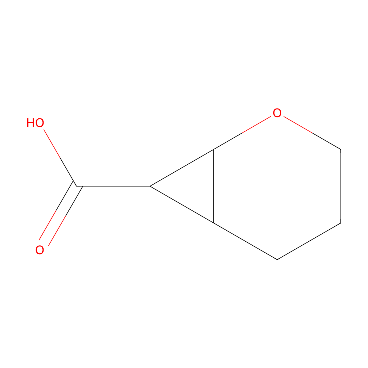 2-Oxabicyclo[4.1.0]heptane-7-carboxylic acid molecular structure, CAS 168141-96-6