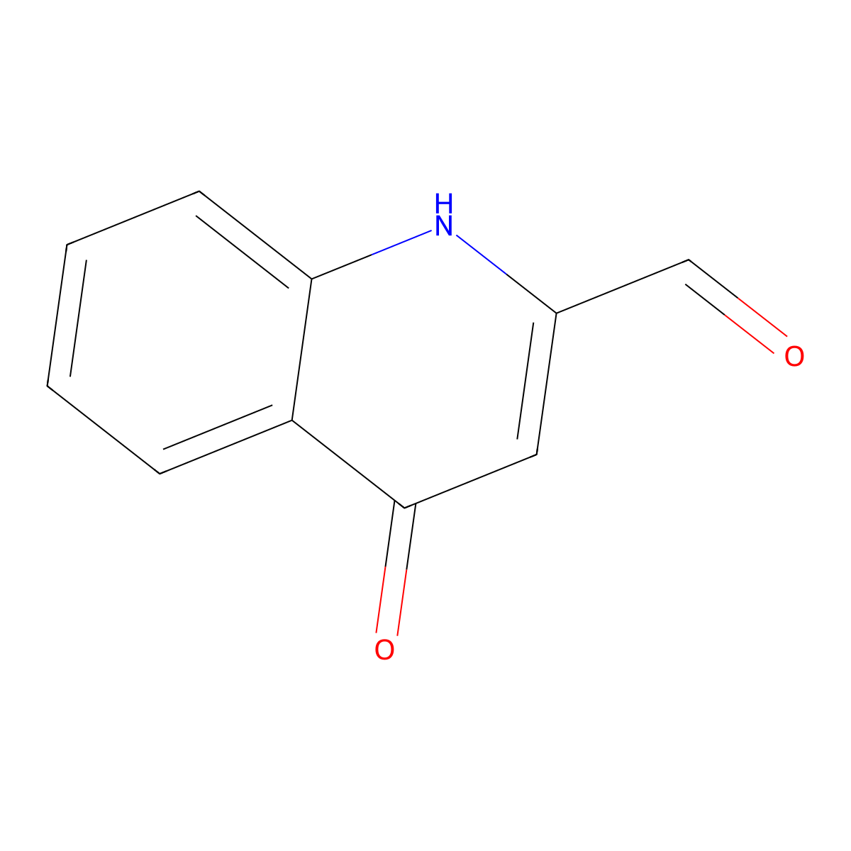 4-Hydroxyquinoline-2-carbaldehyde molecular structure, CAS 168141-99-9