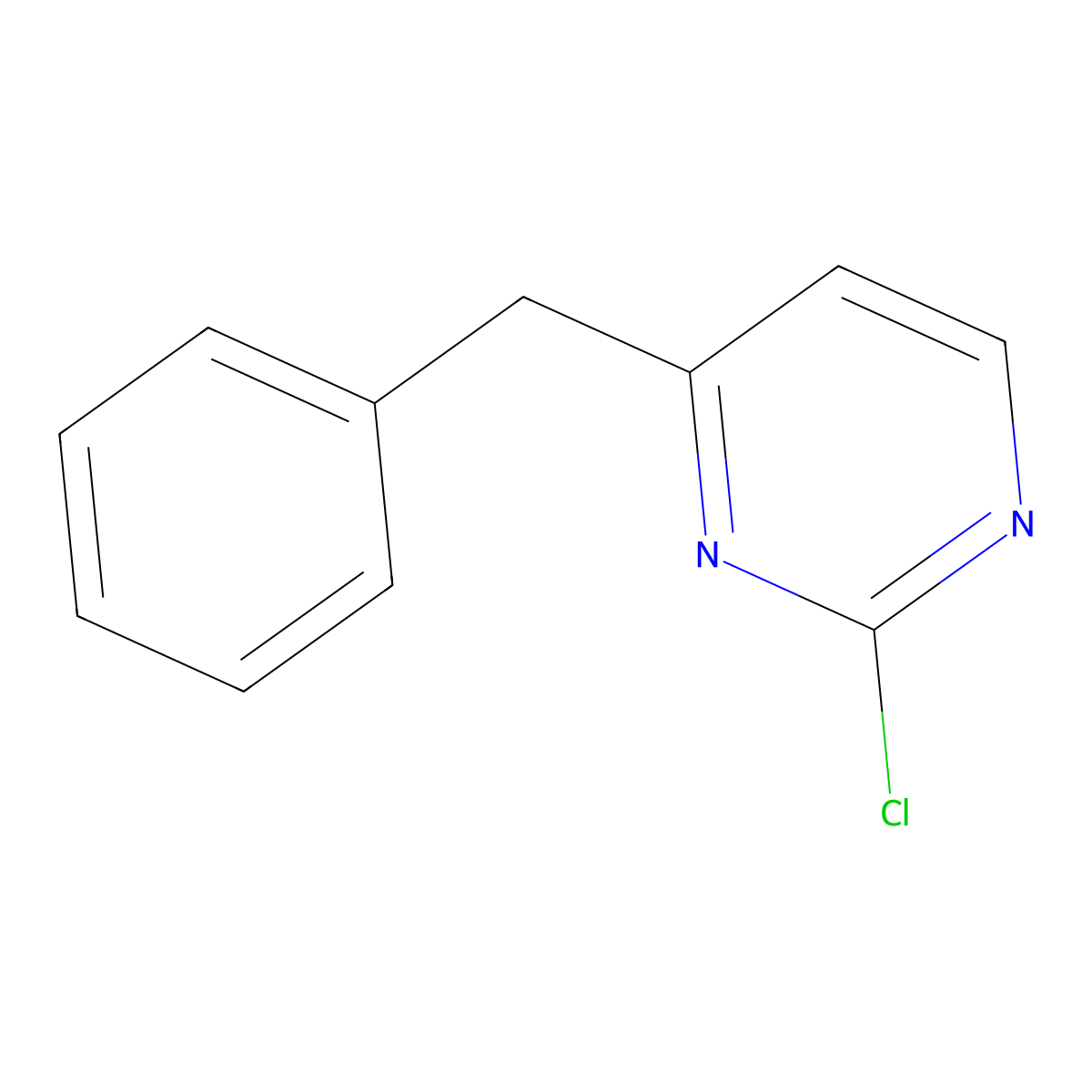 4-Benzyl-2-chloro-pyrimidine molecular structure, CAS 168150-96-7