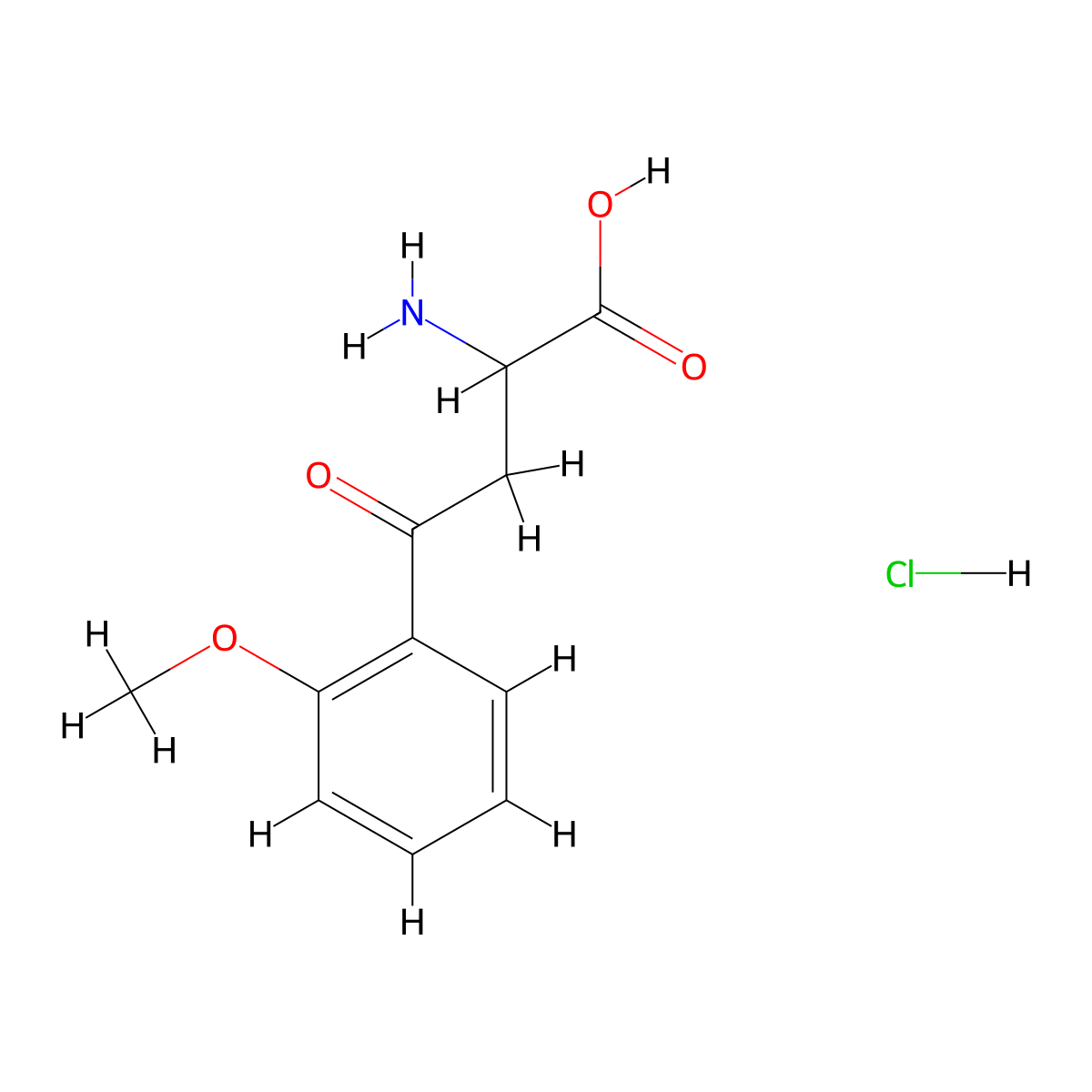 2-Amino-4-(2-methoxyphenyl)-4-oxobutanoic acid hydrochloride molecular structure, CAS 168154-57-2