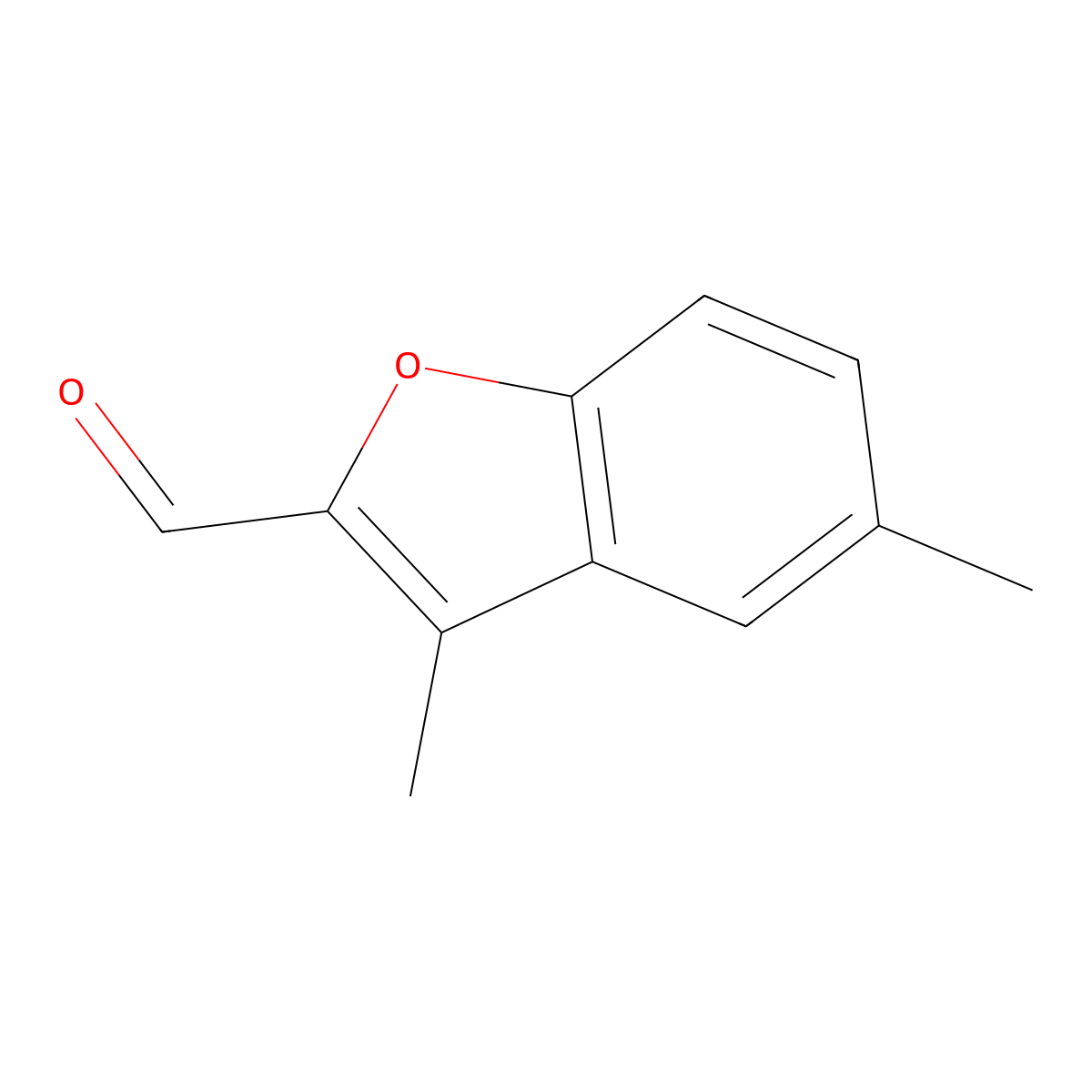 3,5-Dimethyl-1-benzofuran-2-carbaldehyde molecular structure, CAS 16817-34-8