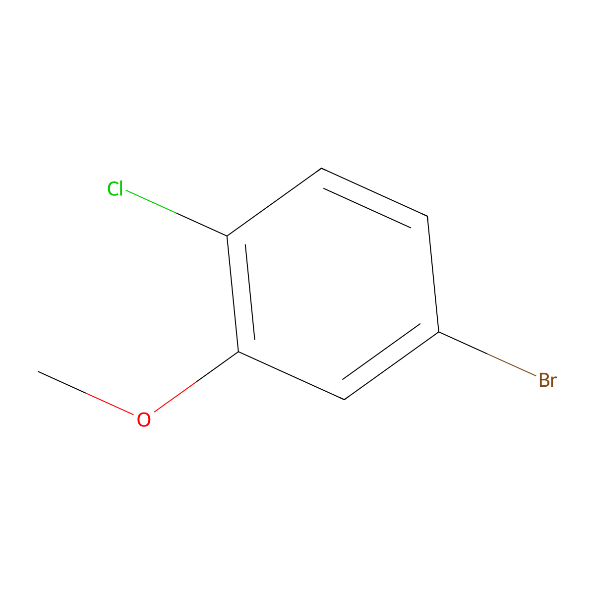 5-Bromo-2-chloroanisole molecular structure, CAS 16817-43-9