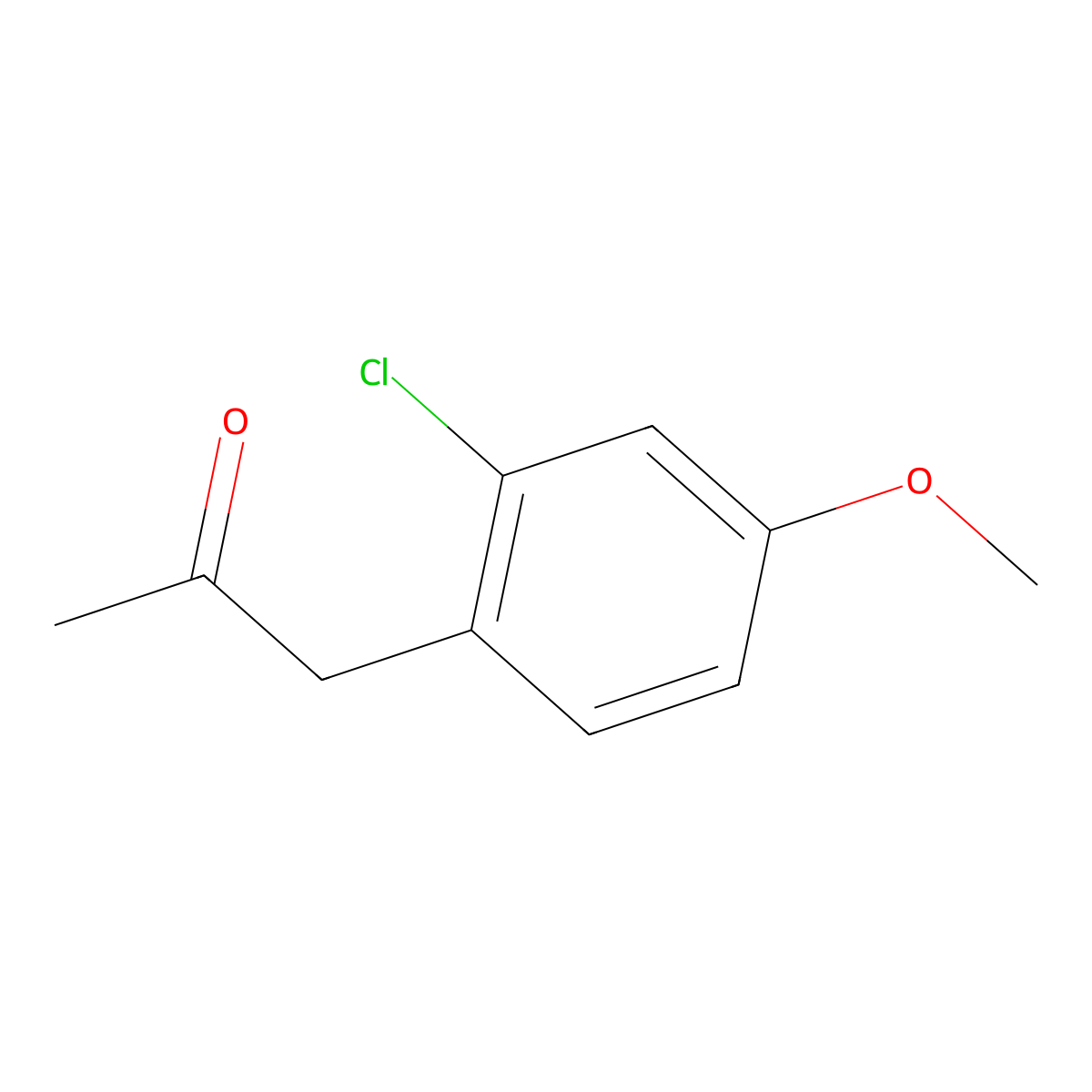 1-(2-Chloro-4-methoxyphenyl)propan-2-one molecular structure, CAS 16817-45-1