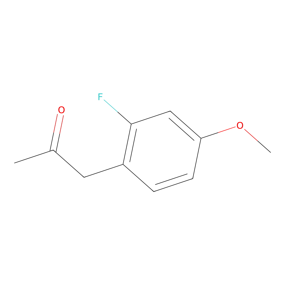 1-(2-Fluoro-4-methoxyphenyl)propan-2-one molecular structure, CAS 16817-46-2