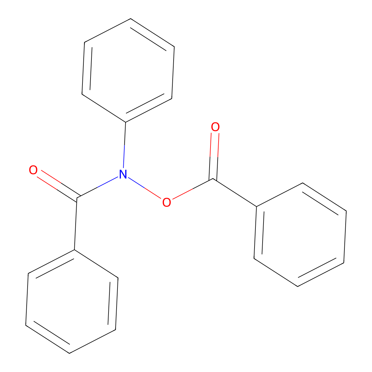 Benzoylphenylazanyl benzoate molecular structure, CAS 16817-95-1