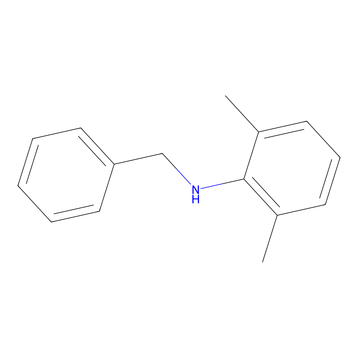 N-Benzyl-2,6-dimethylaniline molecular structure, CAS 16819-50-4