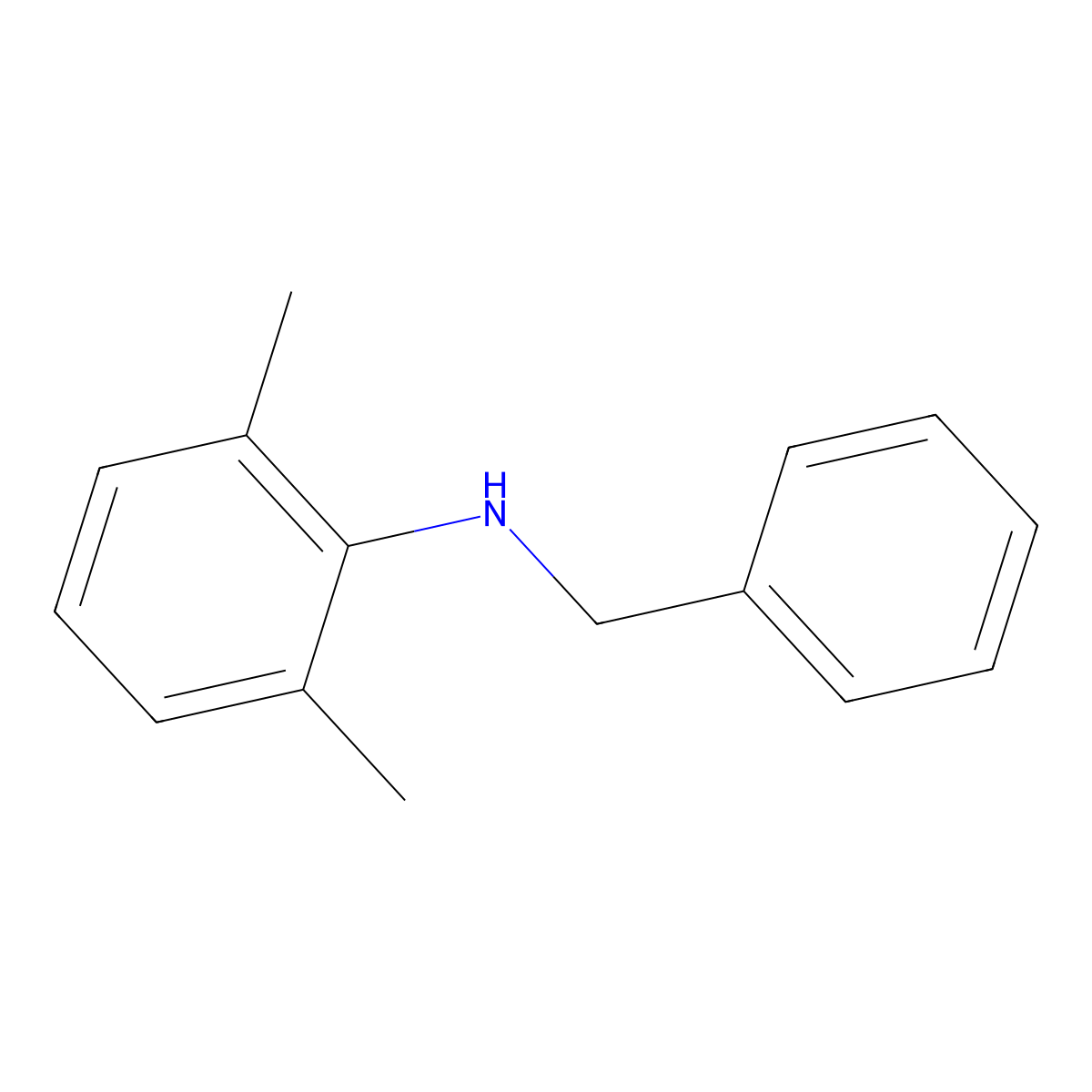 N-Benzyl-2,6-dimethylaniline molecular structure, CAS 16819-50-4