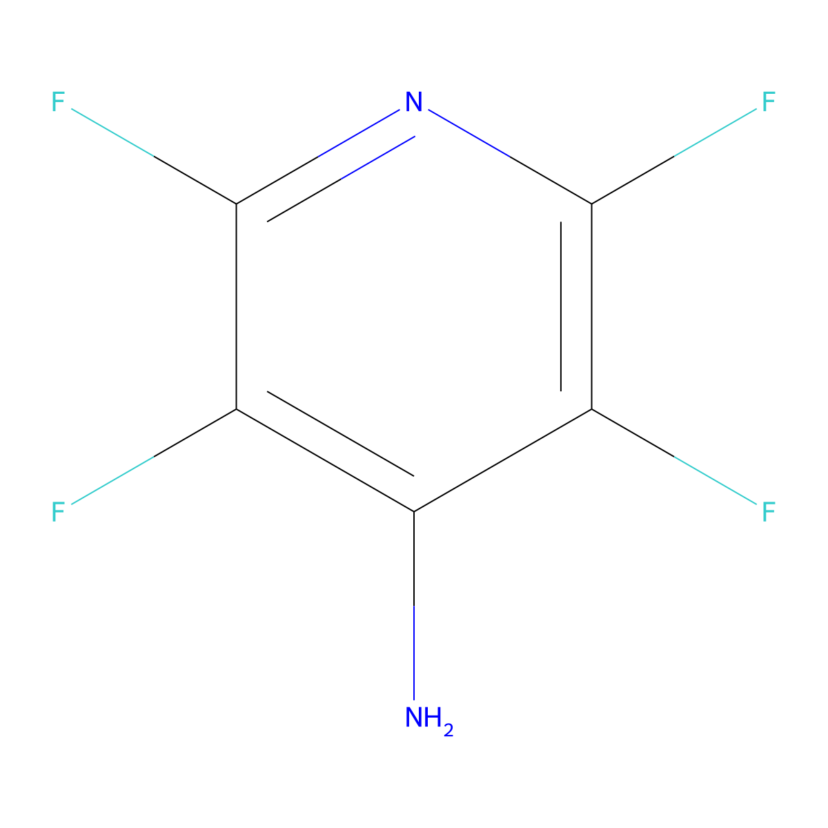 4-Amino-2,3,5,6-tetrafluoropyridine molecular structure, CAS 1682-20-8
