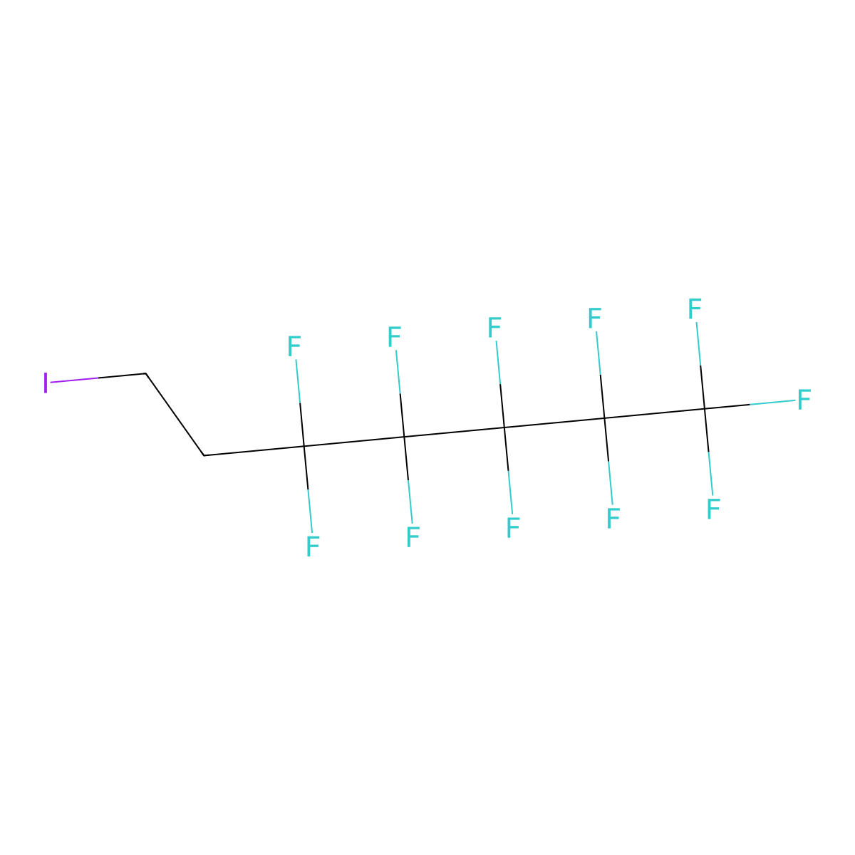1,1,1,2,2,3,3,4,4,5,5-Undecafluoro-7-iodoheptane molecular structure, CAS 1682-31-1