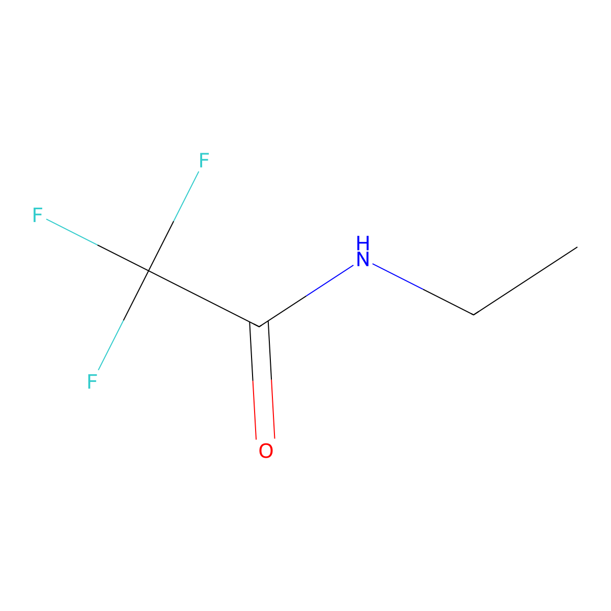 N-Ethyl-2,2,2-trifluoroacetamide molecular structure, CAS 1682-66-2