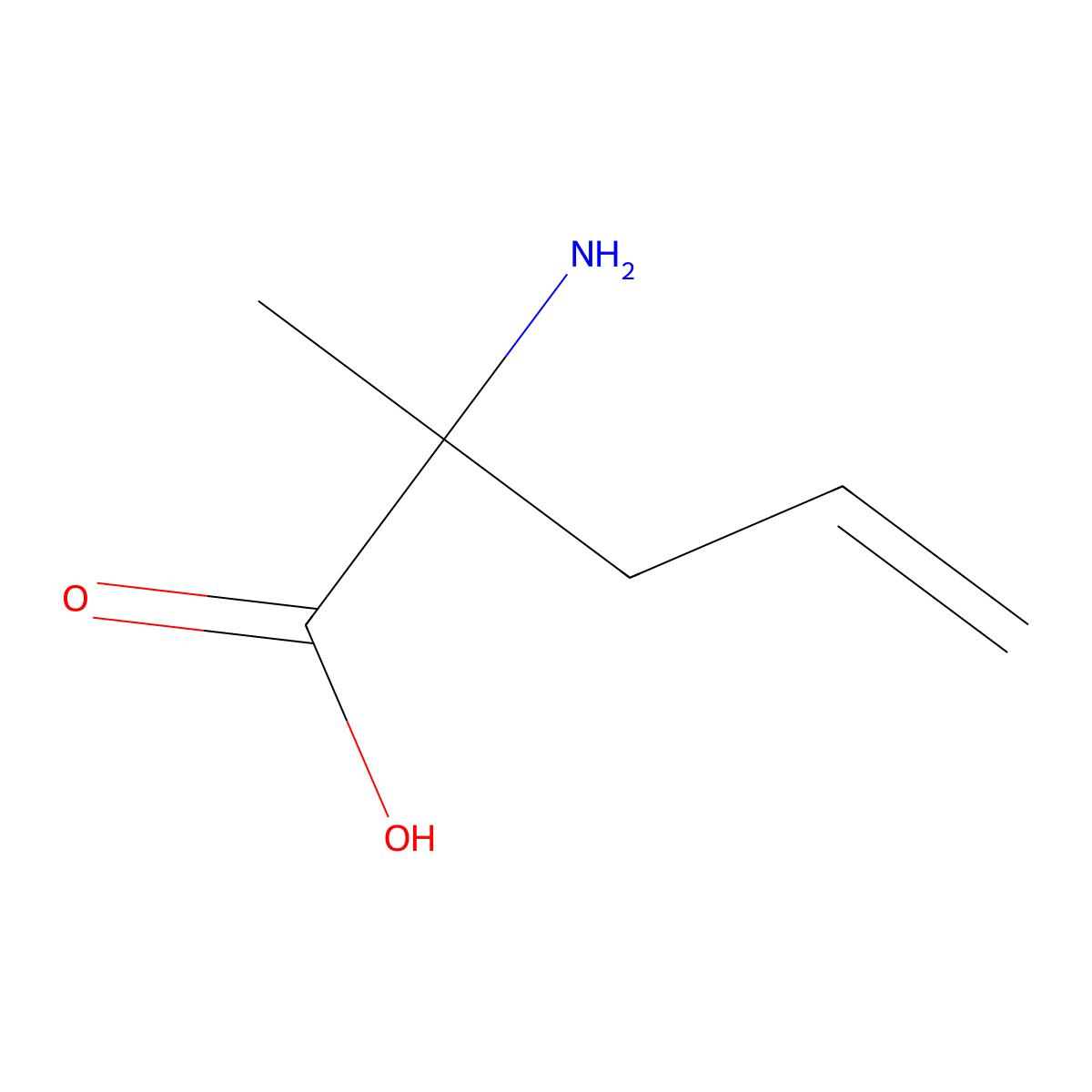 (S)-2-Amino-2-Methyl-4-Pentenoic Acid molecular structure, CAS 16820-25-0