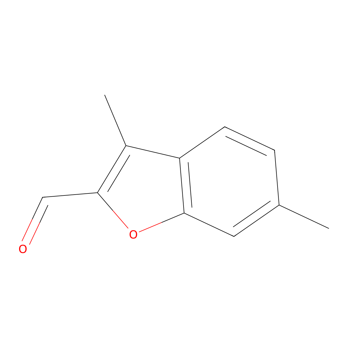 3,6-Dimethyl-1-benzofuran-2-carbaldehyde molecular structure, CAS 16820-39-6