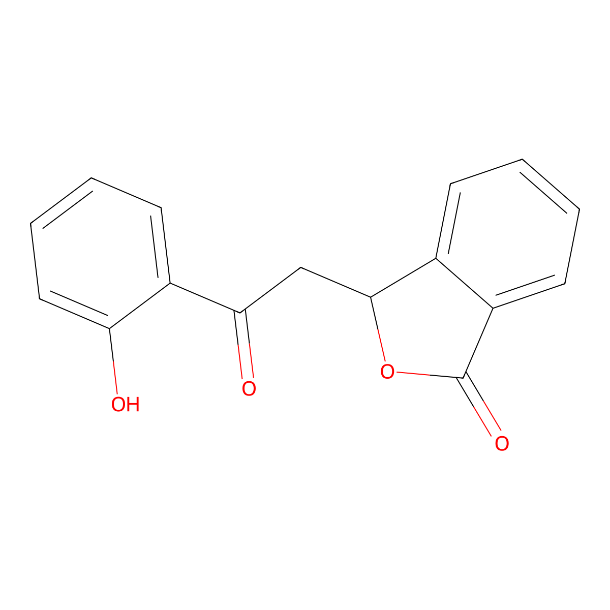 3-(2-Hydroxyphenacyl)Phthalide molecular structure, CAS 16821-00-4