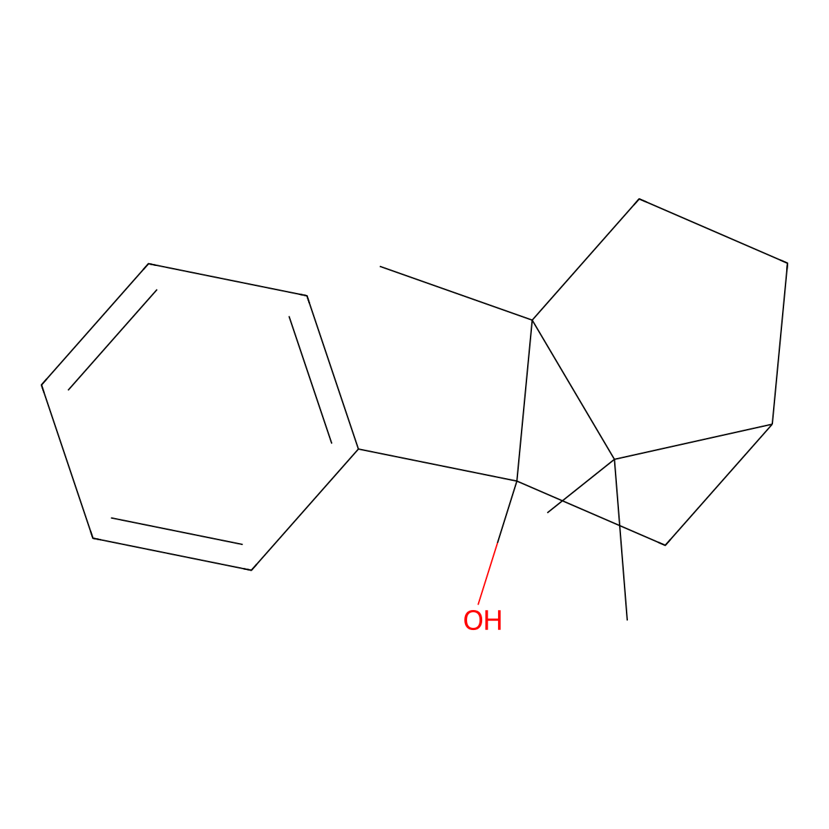 2-Bornanol, 2-phenyl- molecular structure, CAS 16821-80-0
