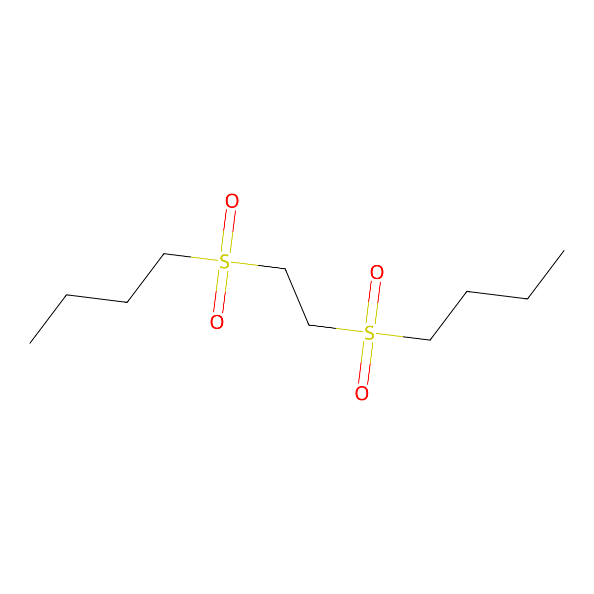 1,2-Bis(butylsulfonyl)ethane molecular structure, CAS 16823-95-3