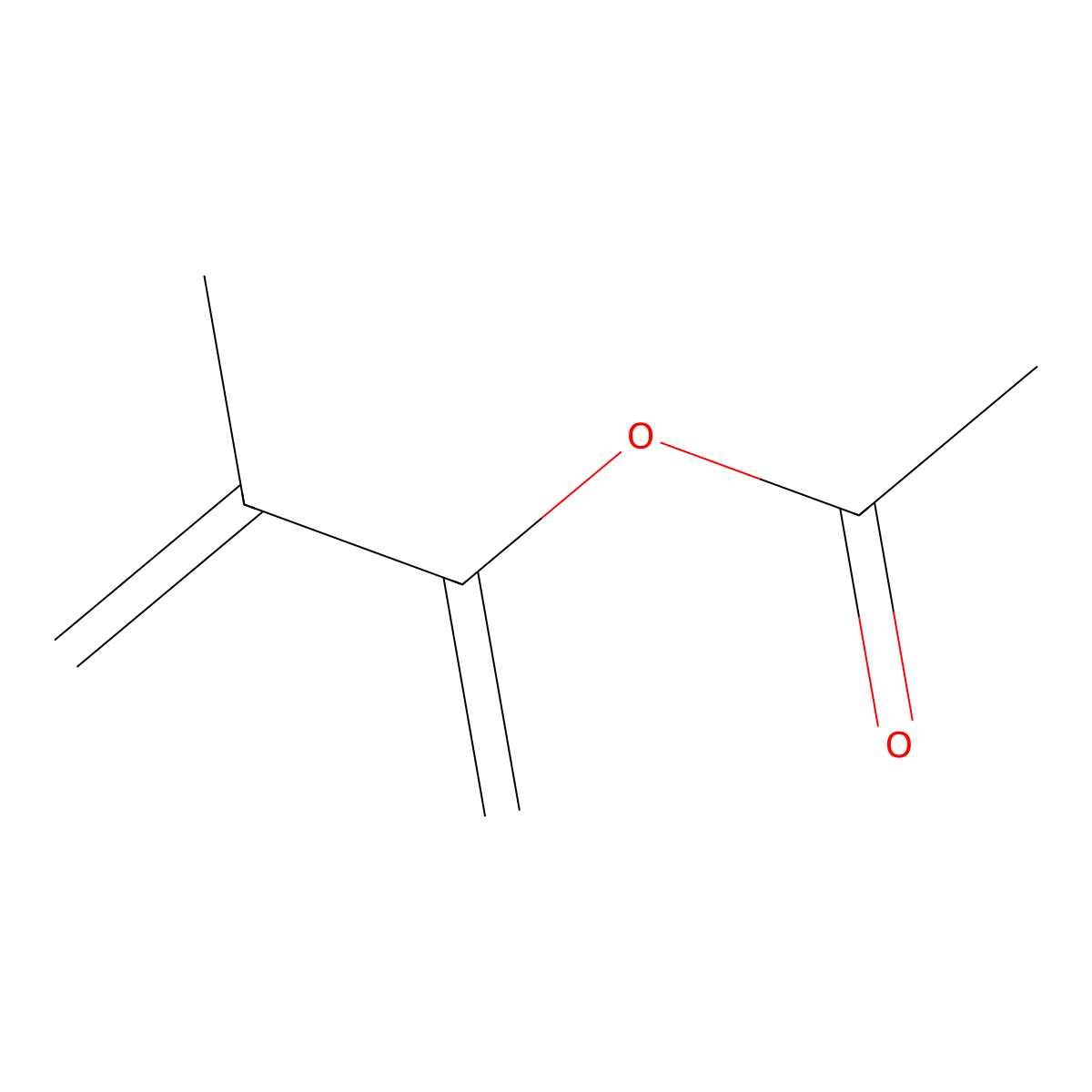 3-Methylbuta-1,3-dien-2-yl acetate molecular structure, CAS 16824-14-9
