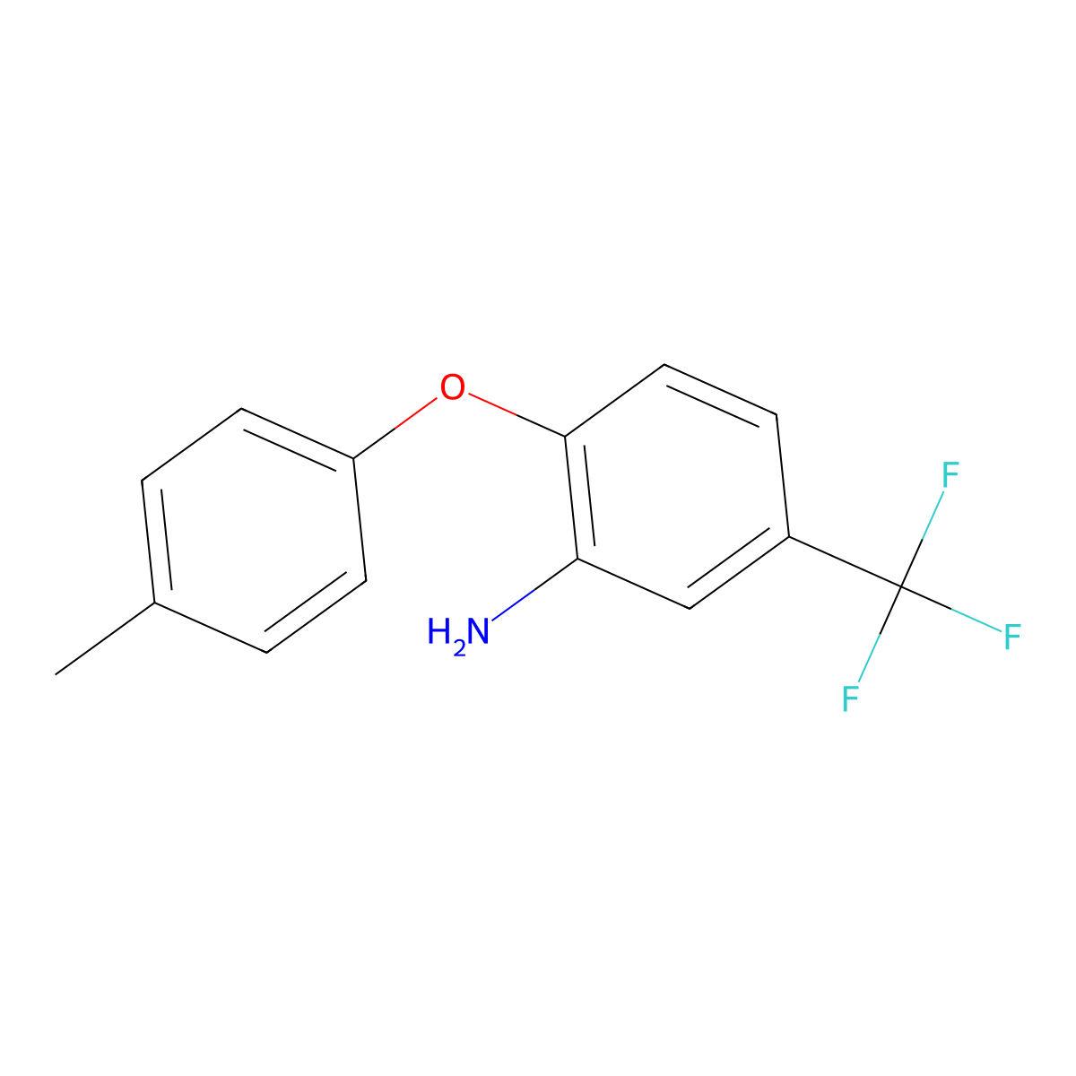 6-(P-Tolyloxy)-alpha,alpha,alpha-trifluoro-M-toluidine molecular structure, CAS 16824-50-3
