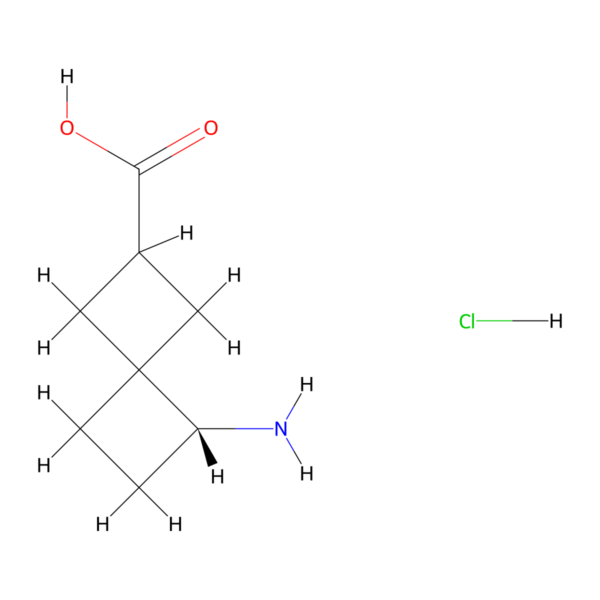 (2R,4S,5R)-5-aminospiro[3.3]heptane-2-carboxylic acid hydrochloride molecular structure, CAS 1682647-12-6