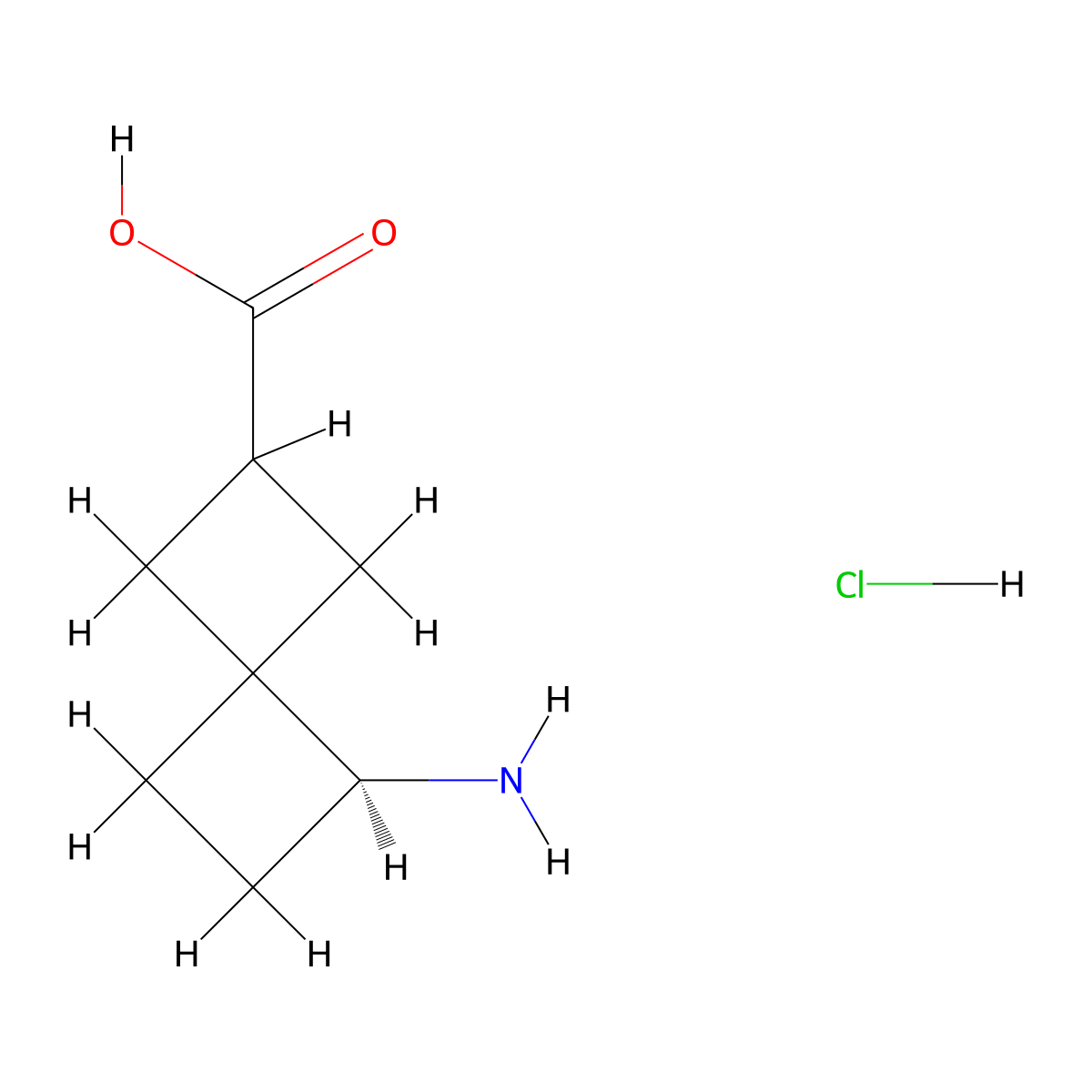 (2R,4R,5S)-5-aminospiro[3.3]heptane-2-carboxylic acid hydrochloride molecular structure, CAS 1682647-20-6