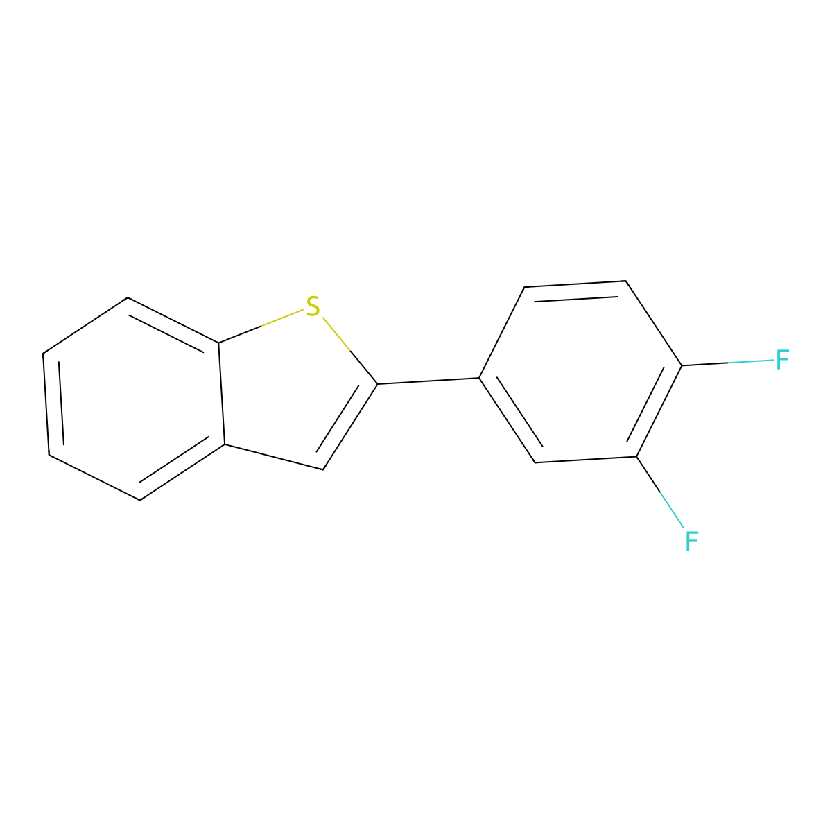 2-(3,4-Difluorophenyl)benzo[b]thiophene molecular structure, CAS 1682648-59-4