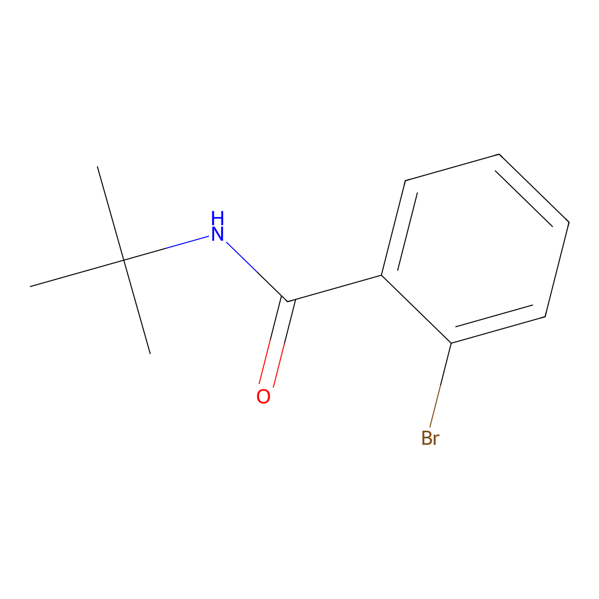 N-T-Butyl 2-bromobenzamide molecular structure, CAS 168265-57-4