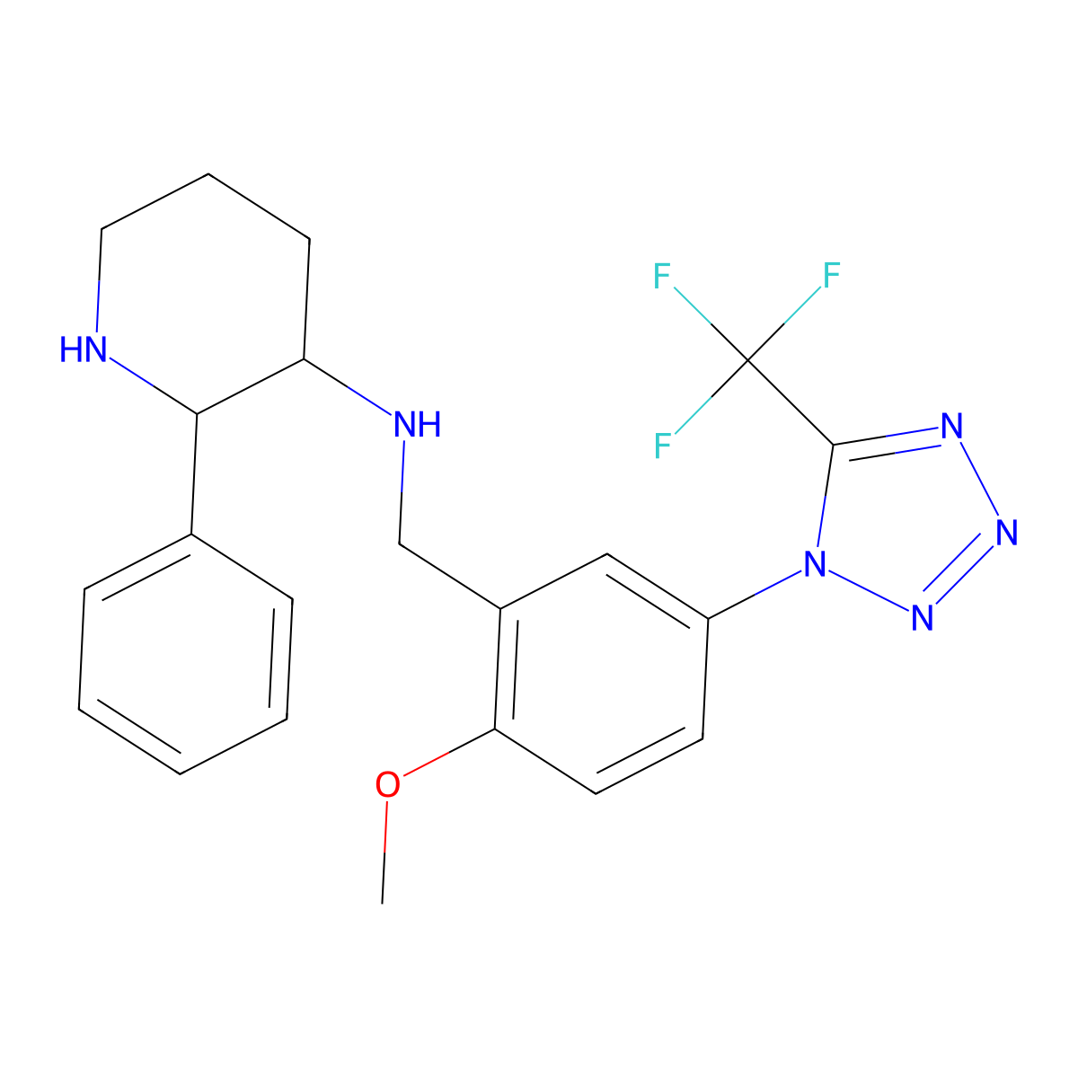 Vofopitant molecular structure, CAS 168266-90-8