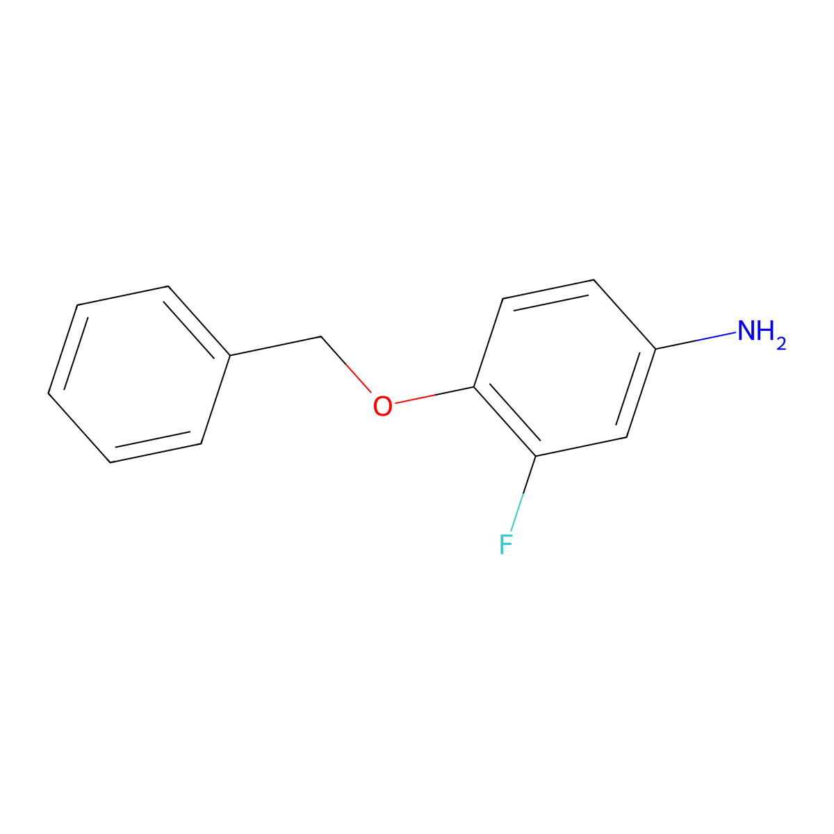3-Fluoro-4-phenylmethoxyaniline molecular structure, CAS 168268-00-6