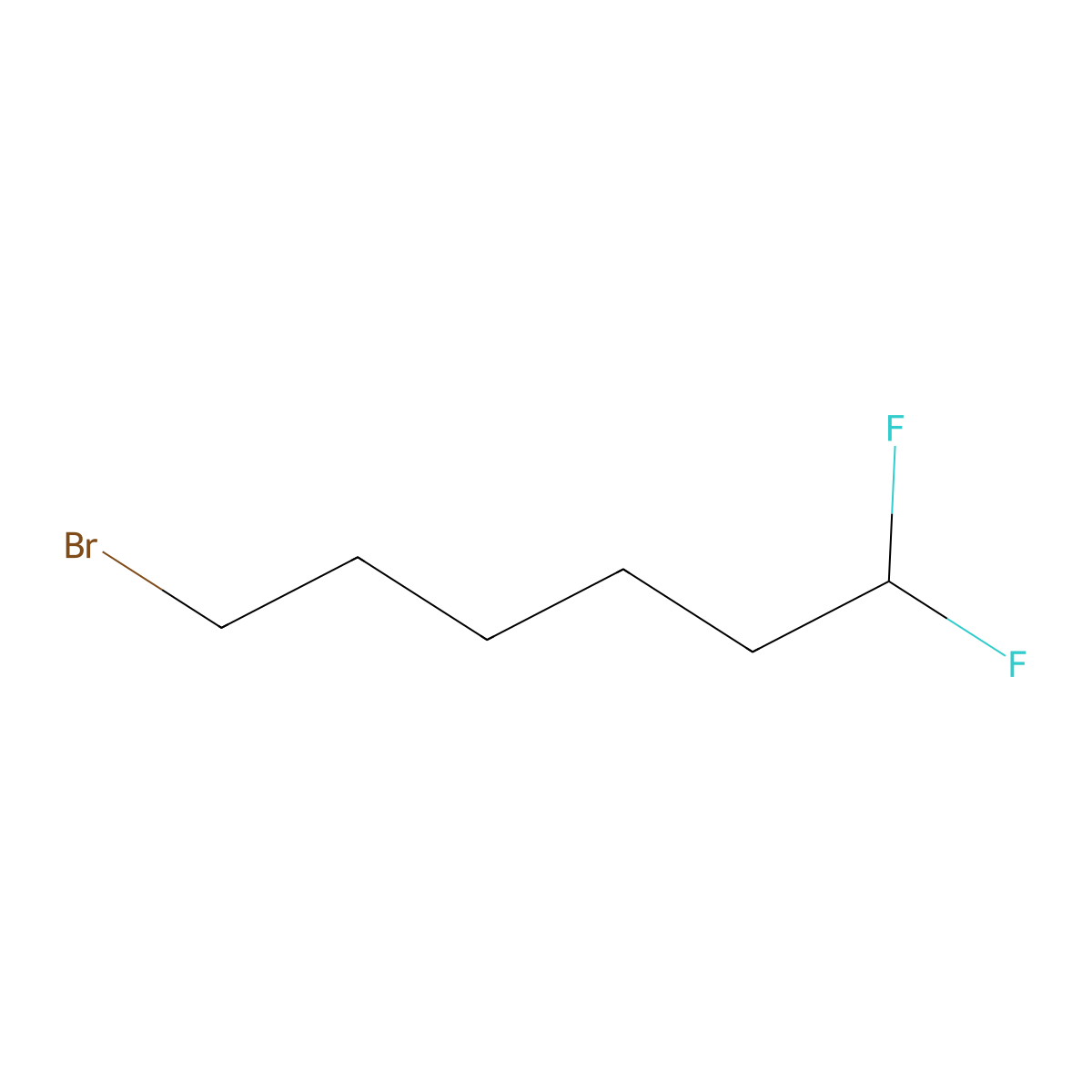 1-Bromo-6,6-difluorohexane molecular structure, CAS 168268-71-1